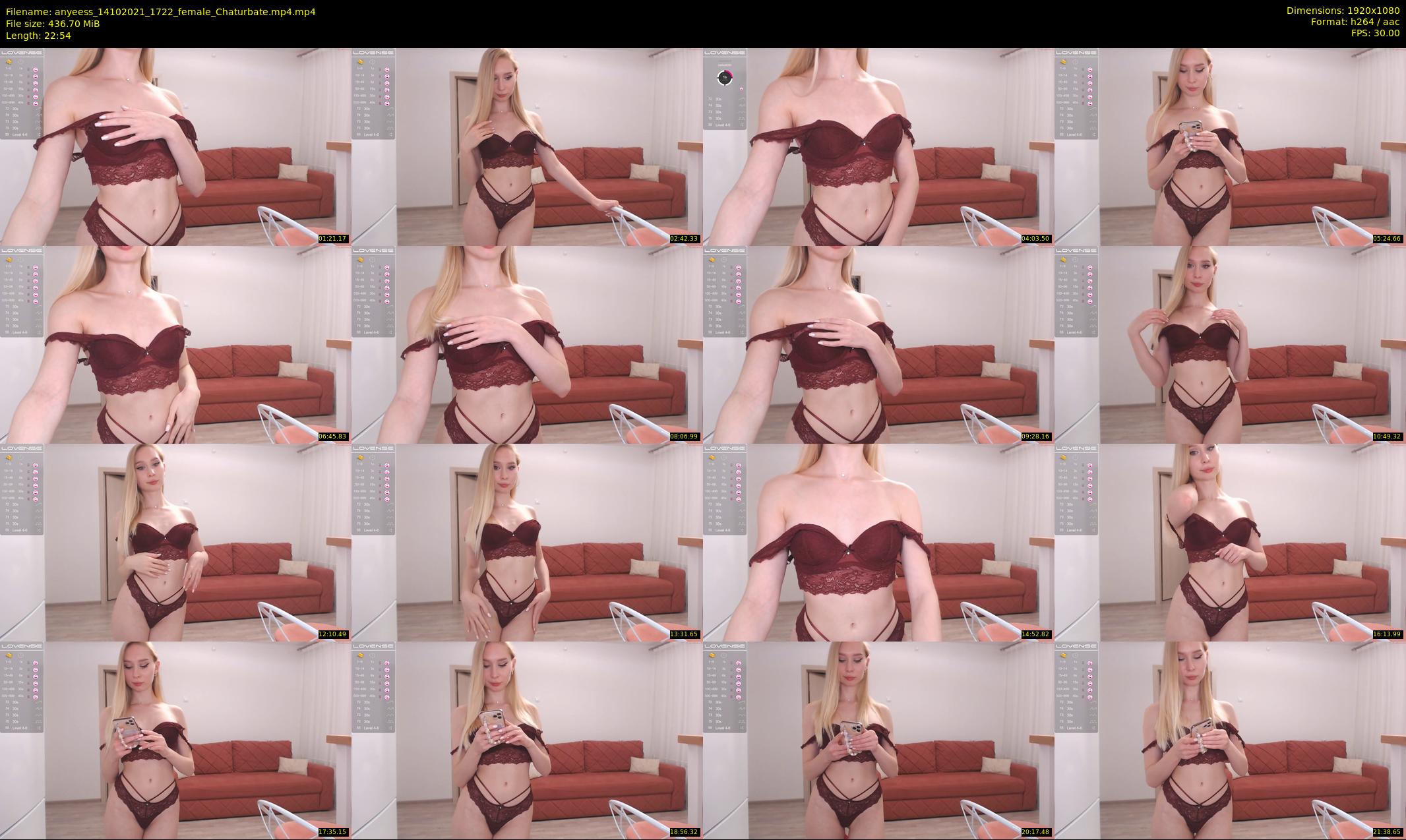 anyeess — 23 minute Chaturbate female cam show recording, 1080p, Oct 14, 2021