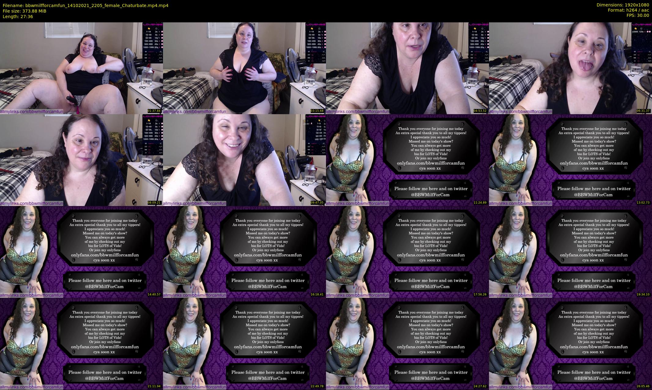bbwmilfforcamfun — 28 minute Chaturbate female cam show recording, 1080p, Oct 14, 2021