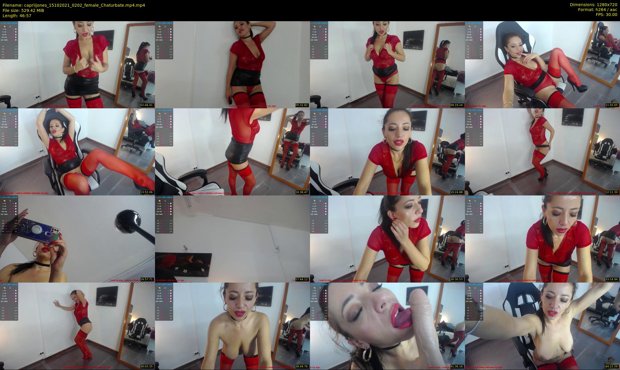 capriijones — 47 minute Chaturbate female cam show recording, 720p, Oct 15, 2021