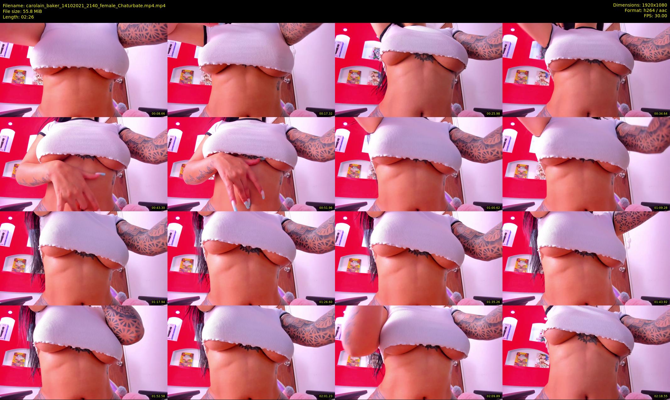 carolain_baker — 3 minute Chaturbate female cam show recording, 1080p, Oct 14, 2021