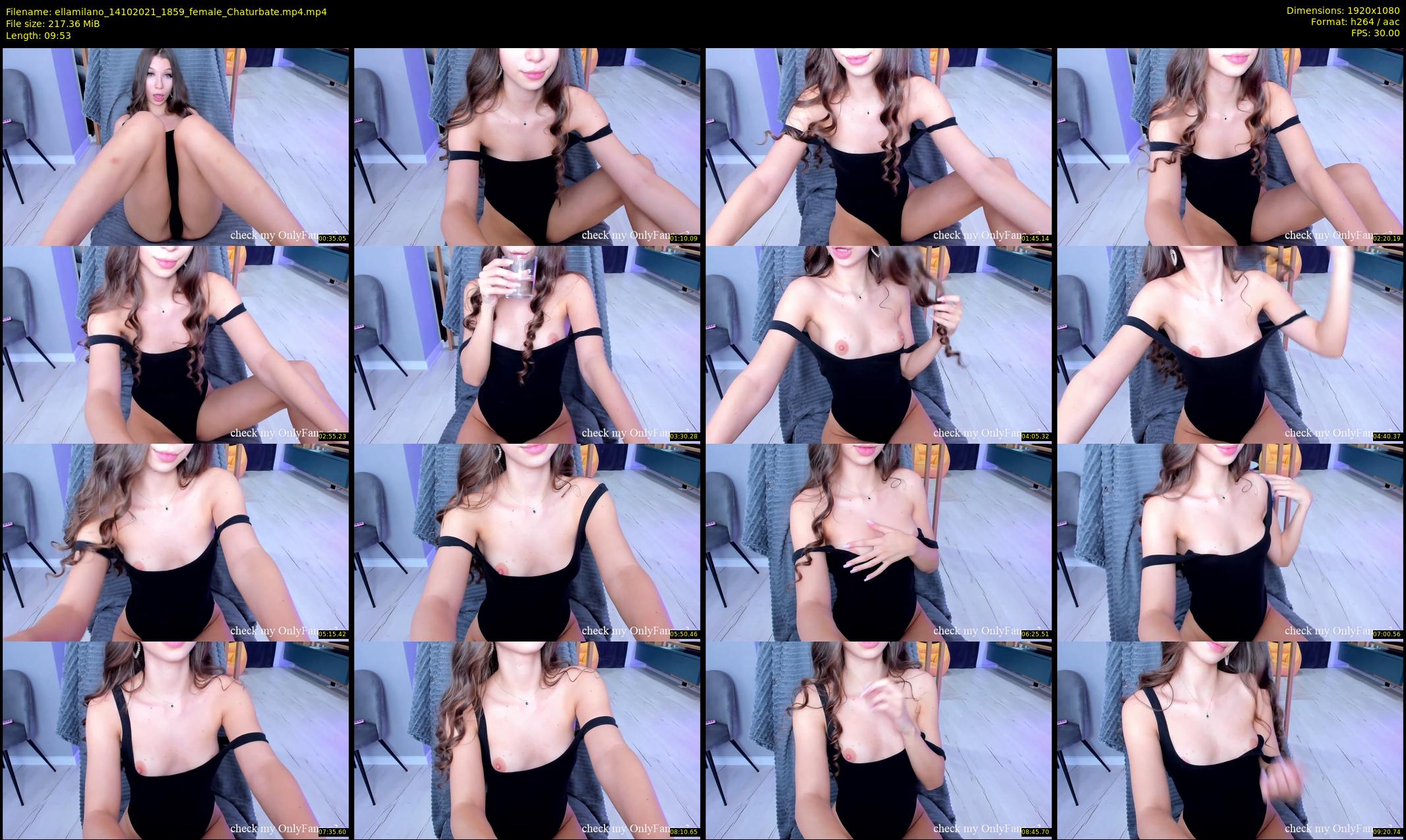 ellamilano — 10 minute Chaturbate female cam show recording, 1080p, Oct 14, 2021