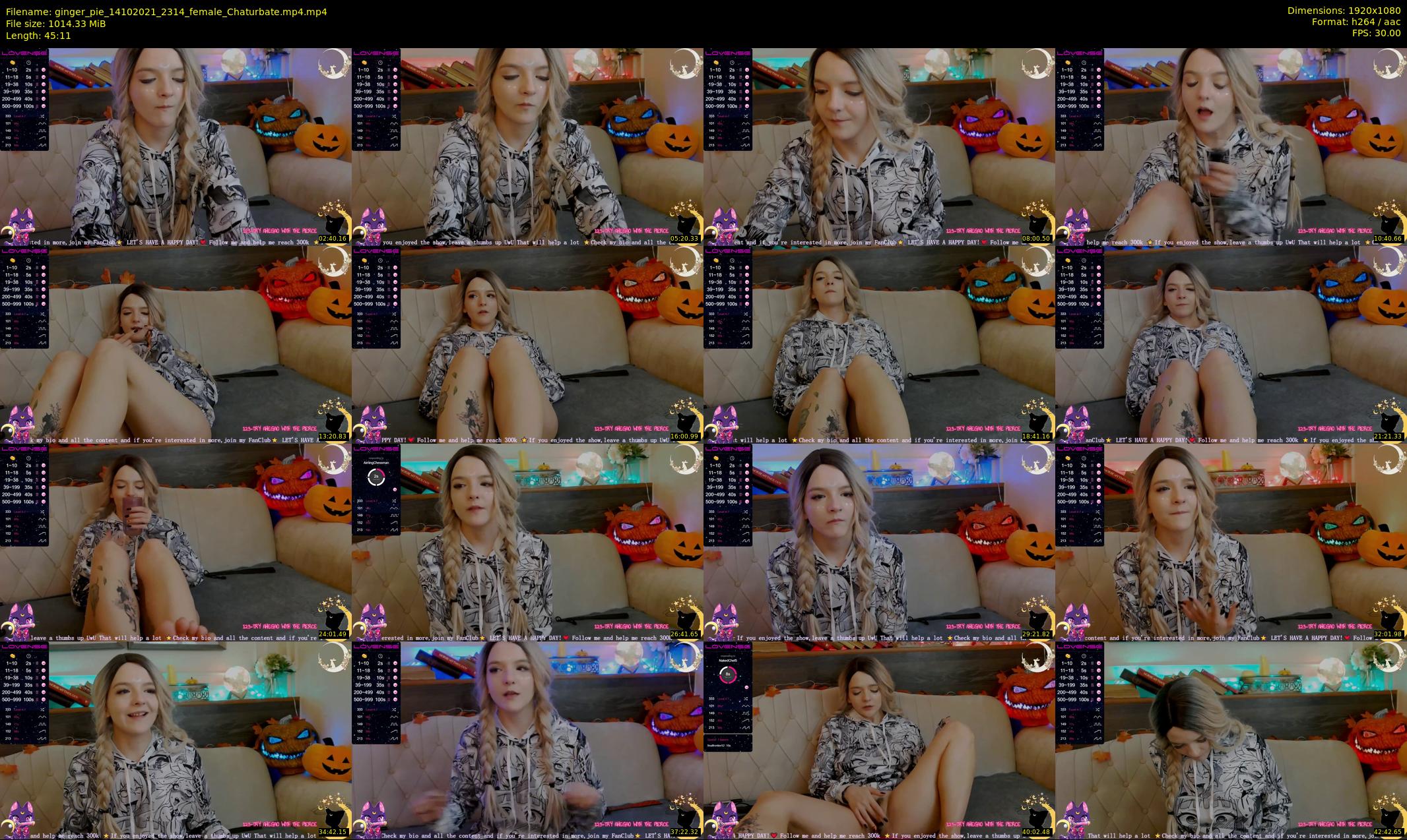 ginger_pie — 46 minute Chaturbate female cam show recording, 1080p, Oct 14, 2021