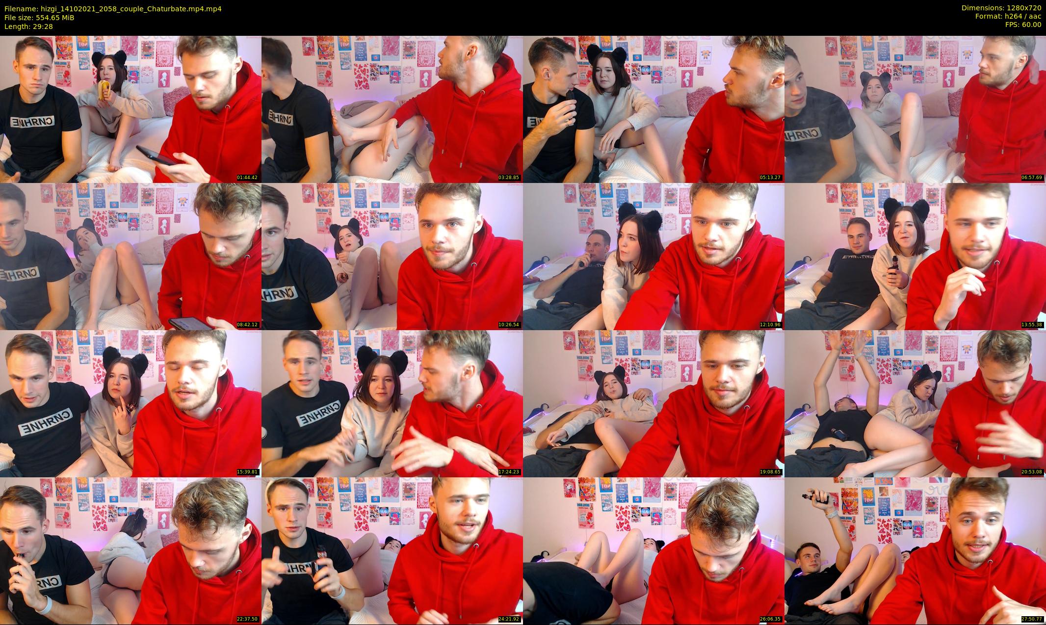 hizgi — 30 minute Chaturbate couple cam show recording, 720p, Oct 14, 2021
