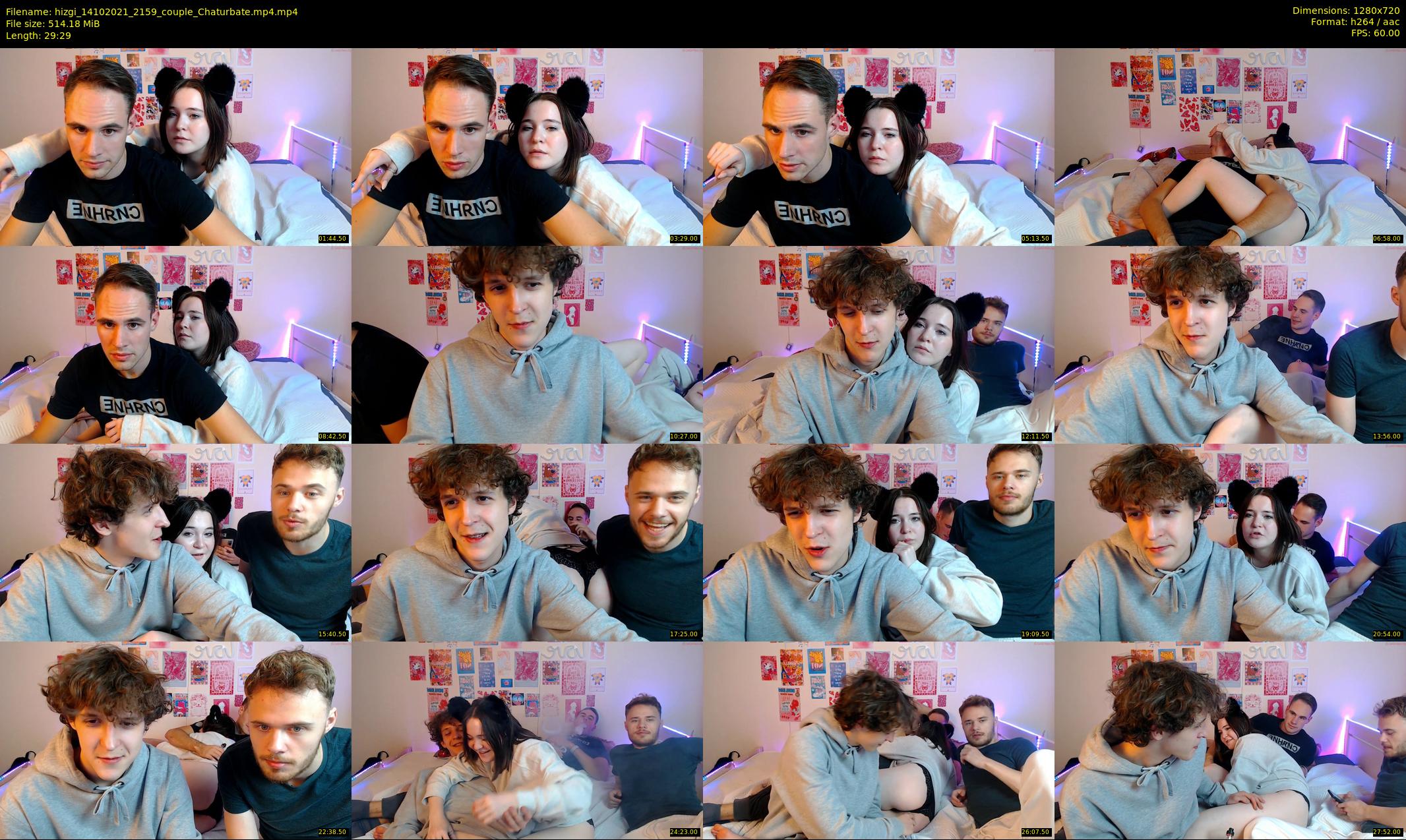 hizgi — 30 minute Chaturbate couple cam show recording, 720p, Oct 14, 2021