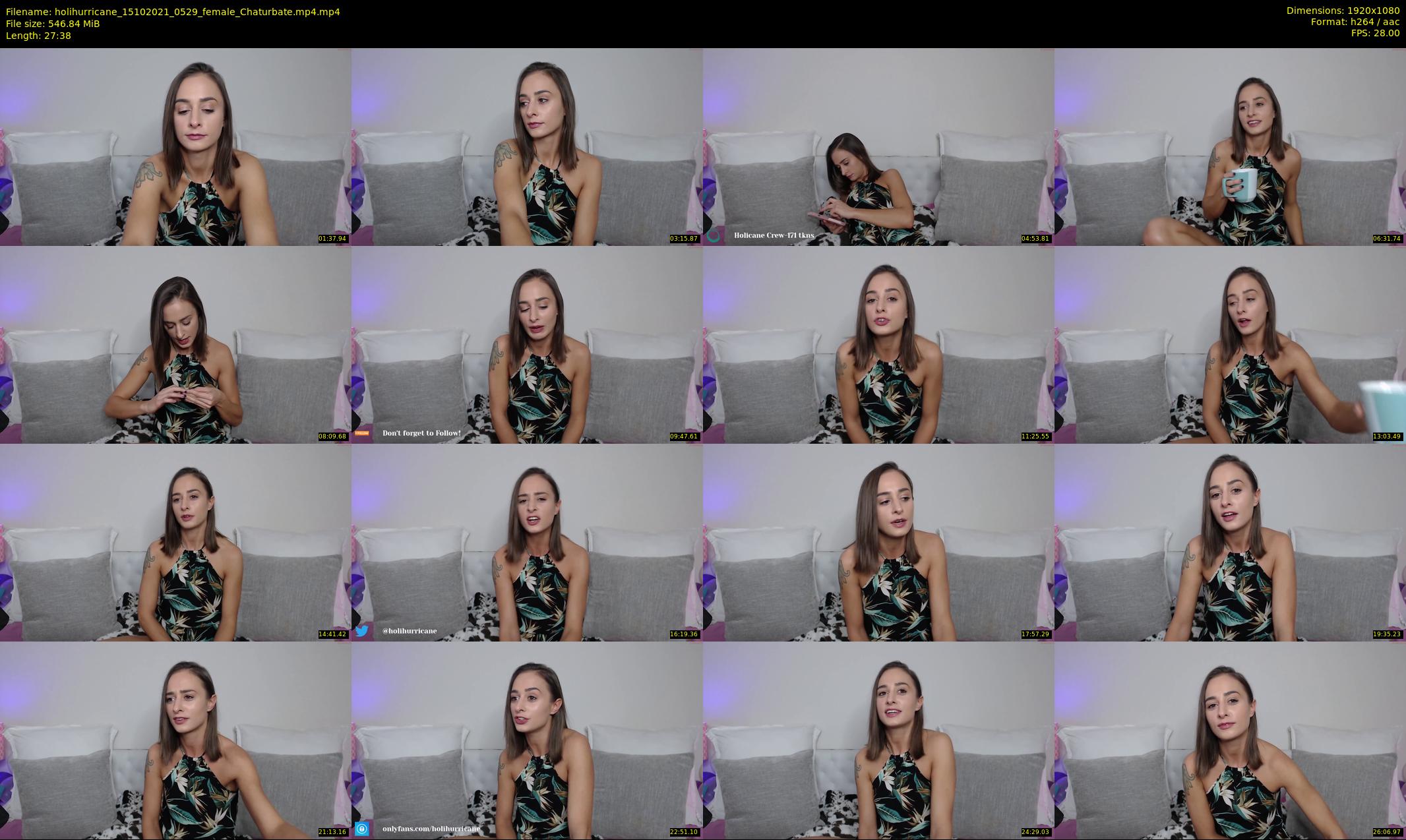 holihurricane — 28 minute Chaturbate female cam show recording, 1080p, Oct 15, 2021