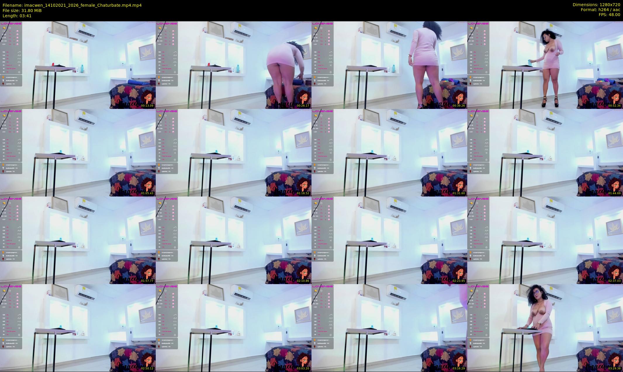 imacwen — 4 minute Chaturbate female cam show recording, 720p, Oct 14, 2021