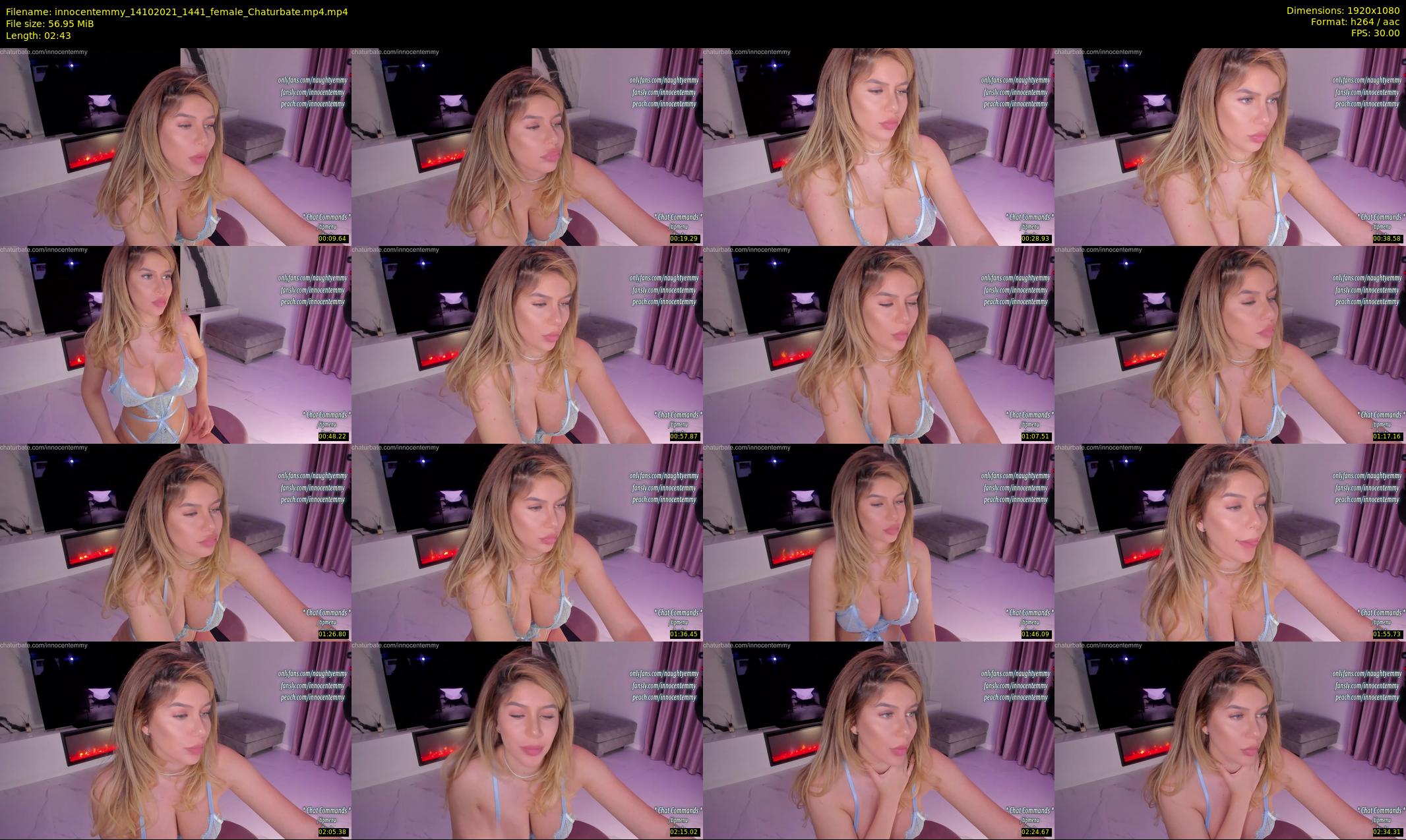 innocentemmy — 3 minute Chaturbate female cam show recording, 1080p, Oct 14, 2021