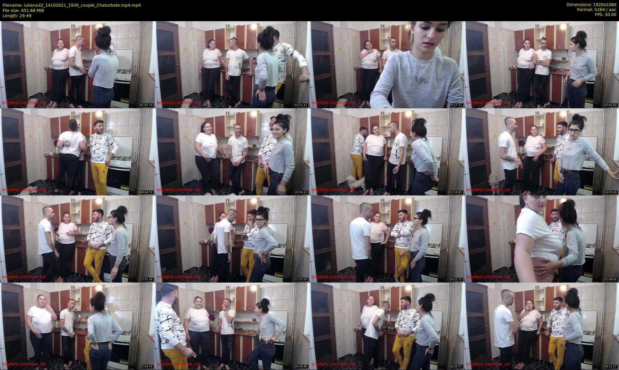 iuliana32 — 30 minute Chaturbate couple cam show recording, 1080p, Oct 14, 2021