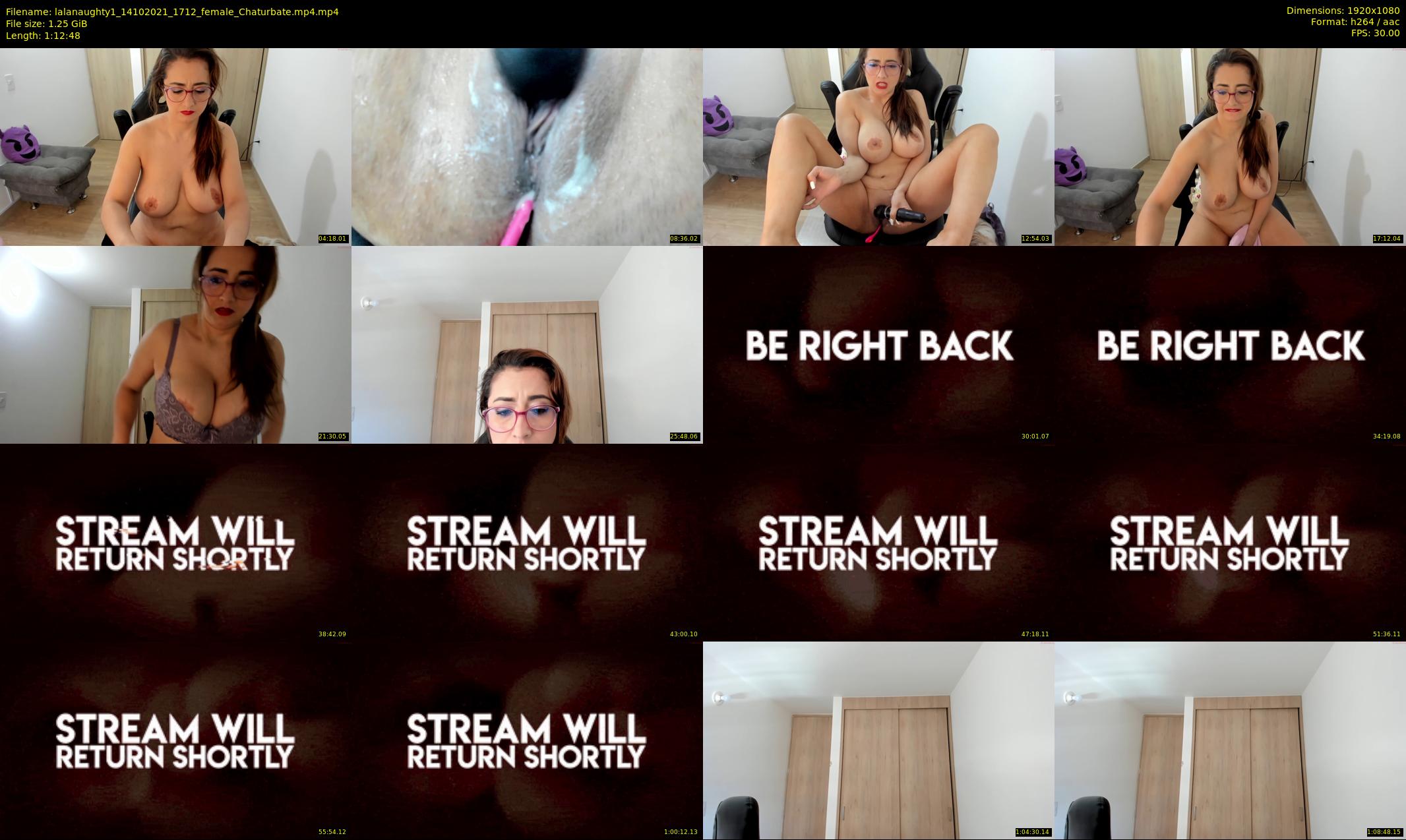 lalanaughty1 — 73 minute Chaturbate female cam show recording, 1080p, Oct 14, 2021