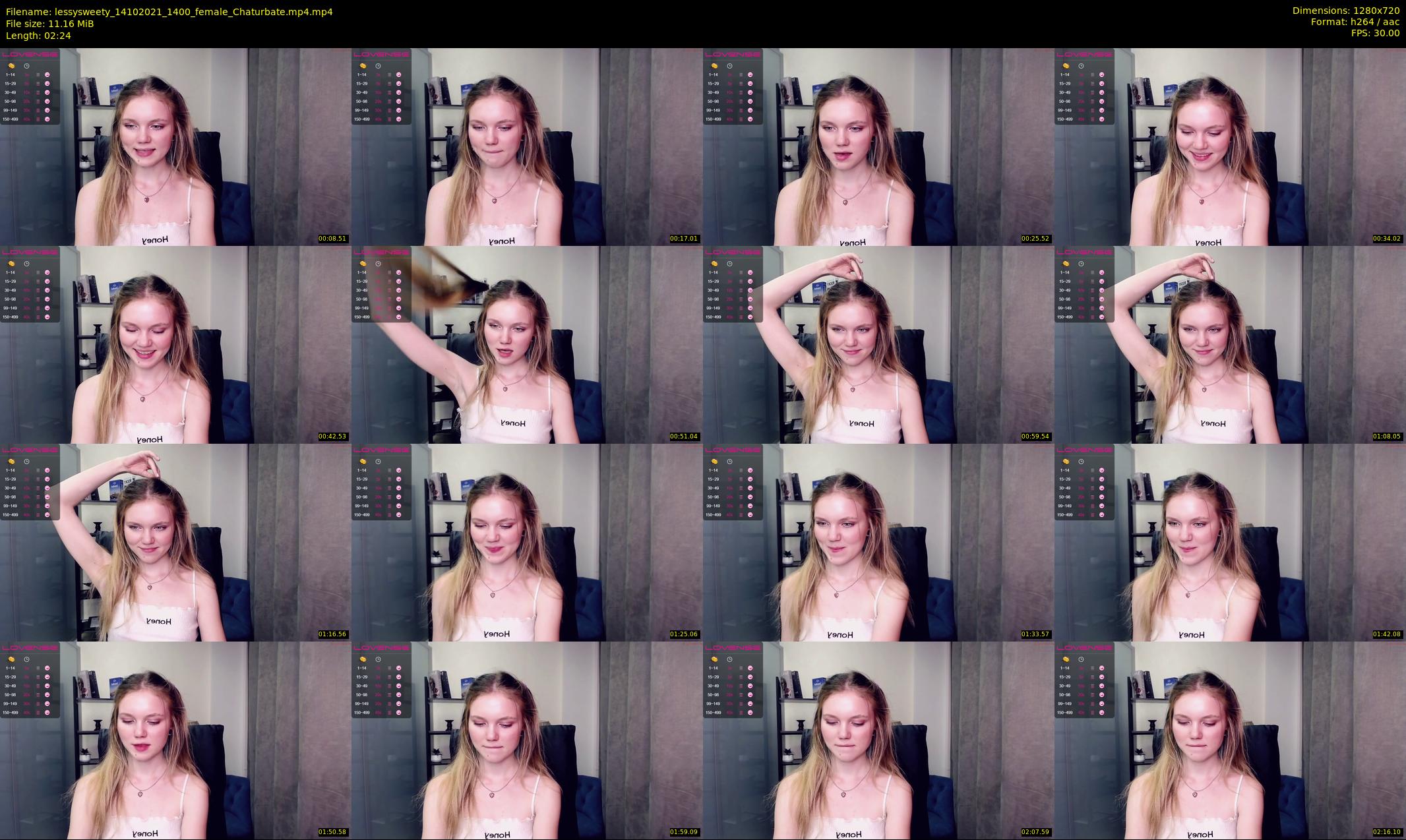 lessysweety — 3 minute Chaturbate female cam show recording, 720p, Oct 14, 2021
