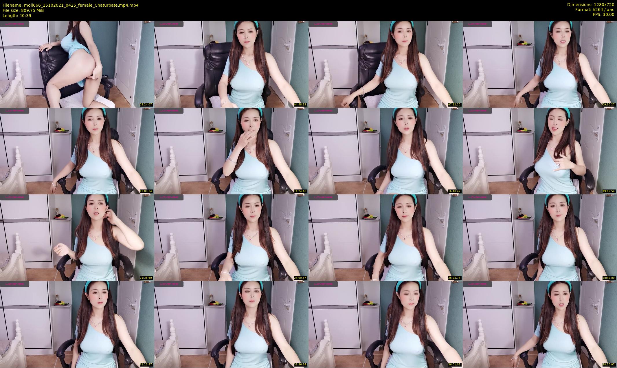 moli666 — 41 minute Chaturbate female cam show recording, 720p, Oct 15, 2021