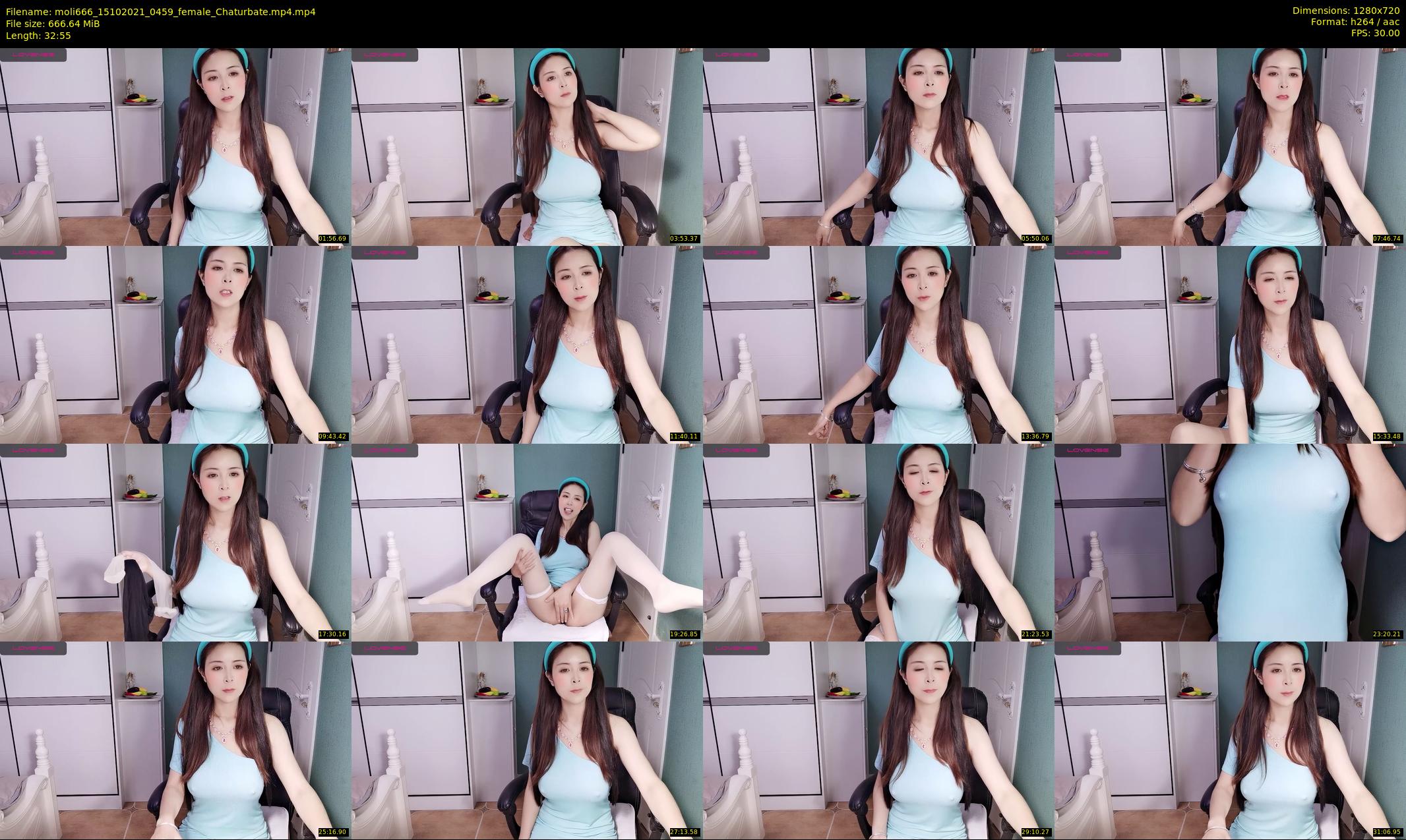 moli666 — 33 minute Chaturbate female cam show recording, 720p, Oct 15, 2021