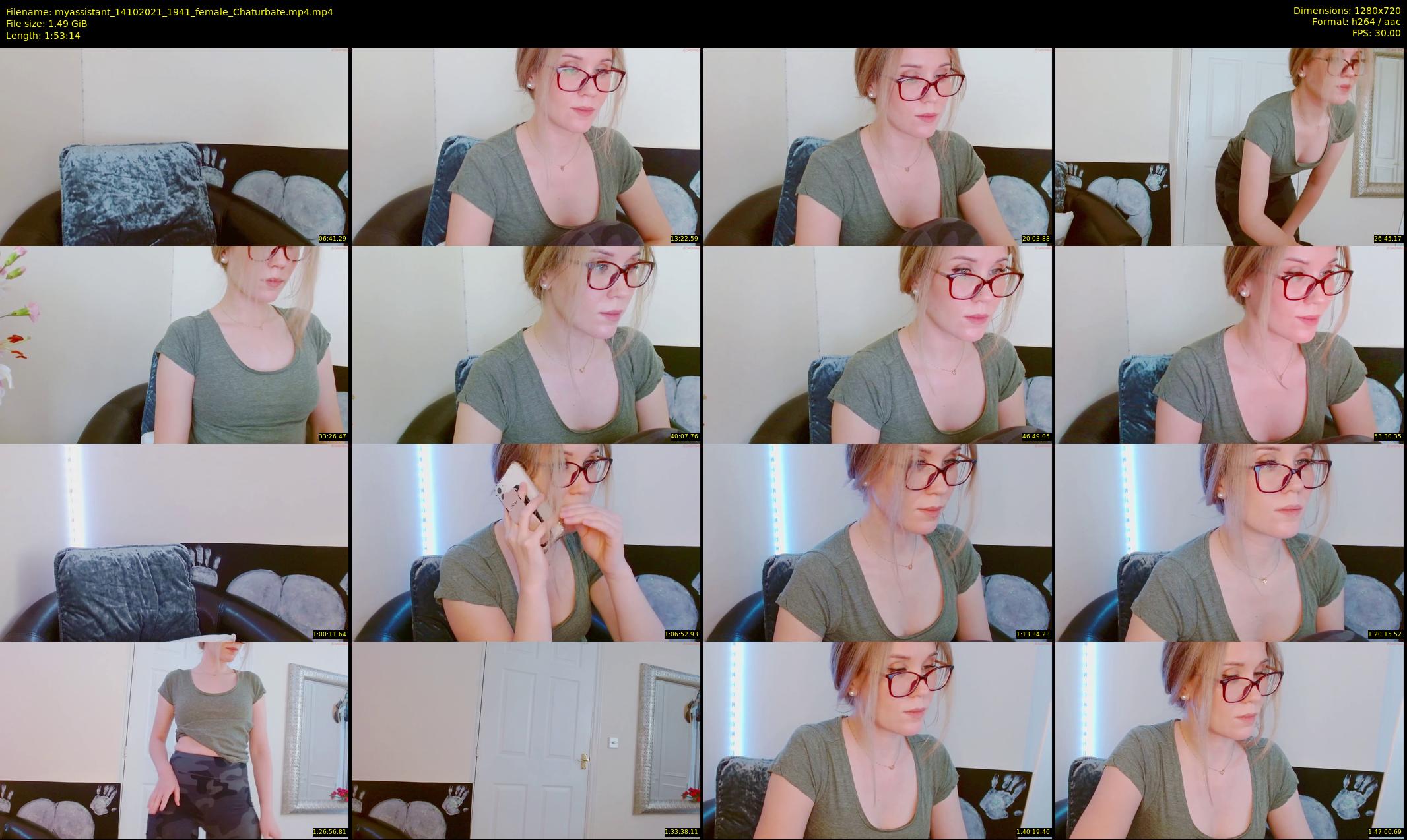 myassistant — 114 minute Chaturbate female cam show recording, 720p, Oct 14, 2021