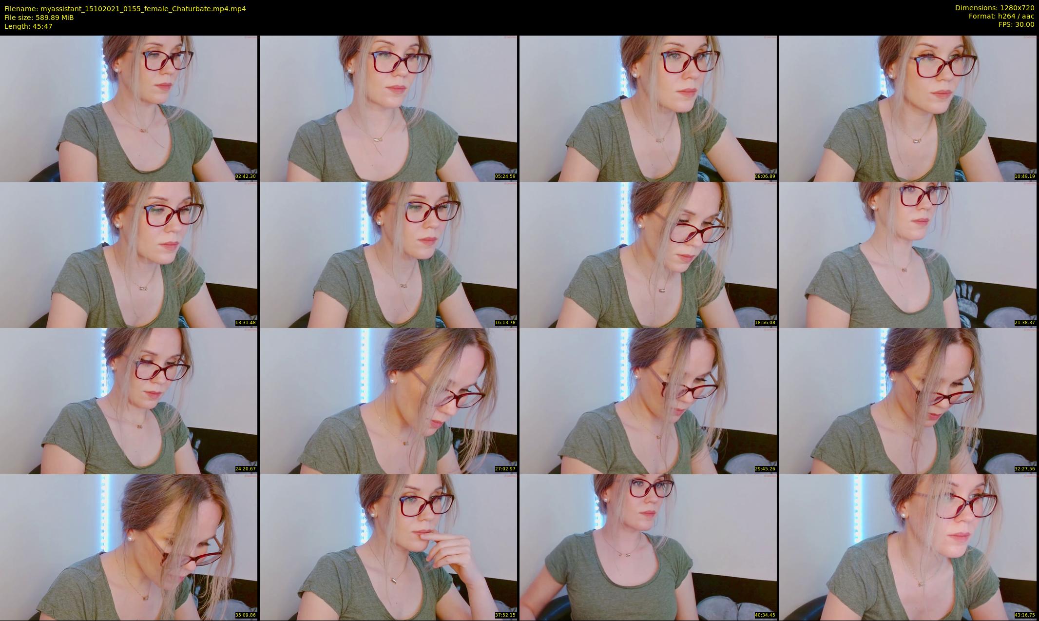 myassistant — 46 minute Chaturbate female cam show recording, 720p, Oct 15, 2021