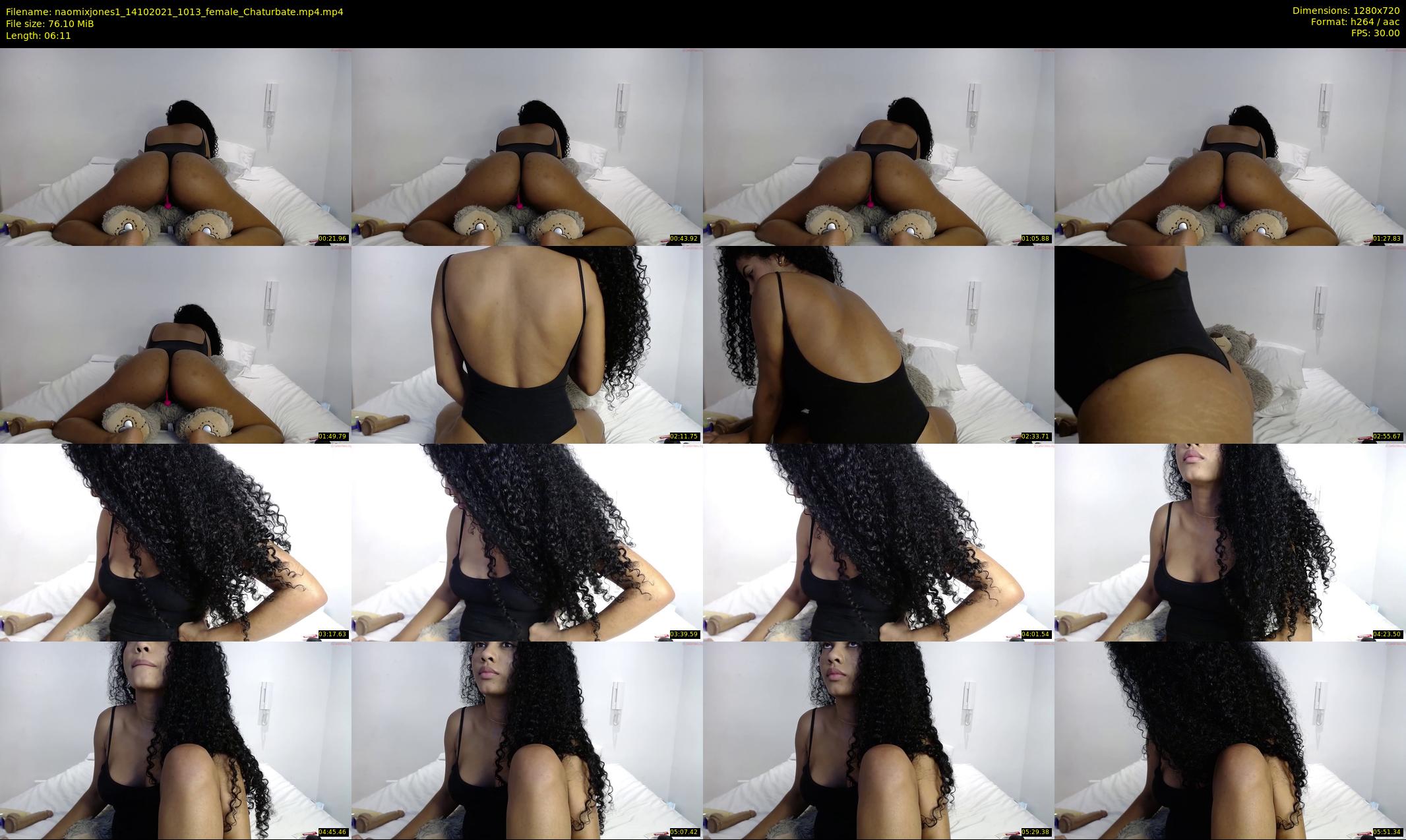 naomixjones1 — 7 minute Chaturbate female cam show recording, 720p, Oct 14, 2021