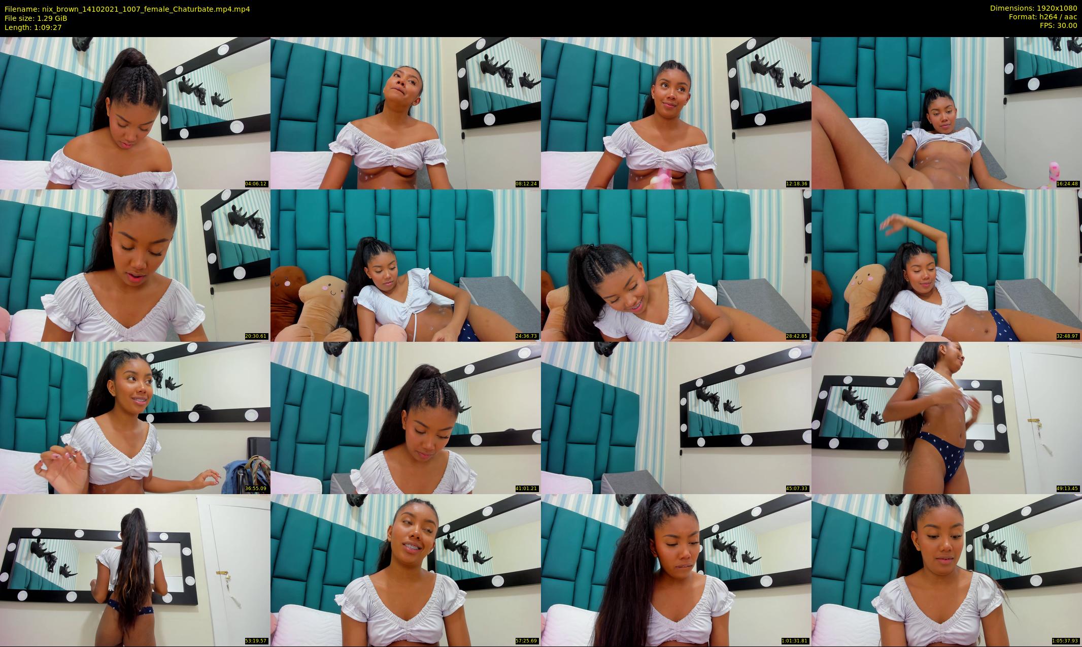 nix_brown — 70 minute Chaturbate female cam show recording, 1080p, Oct 14, 2021