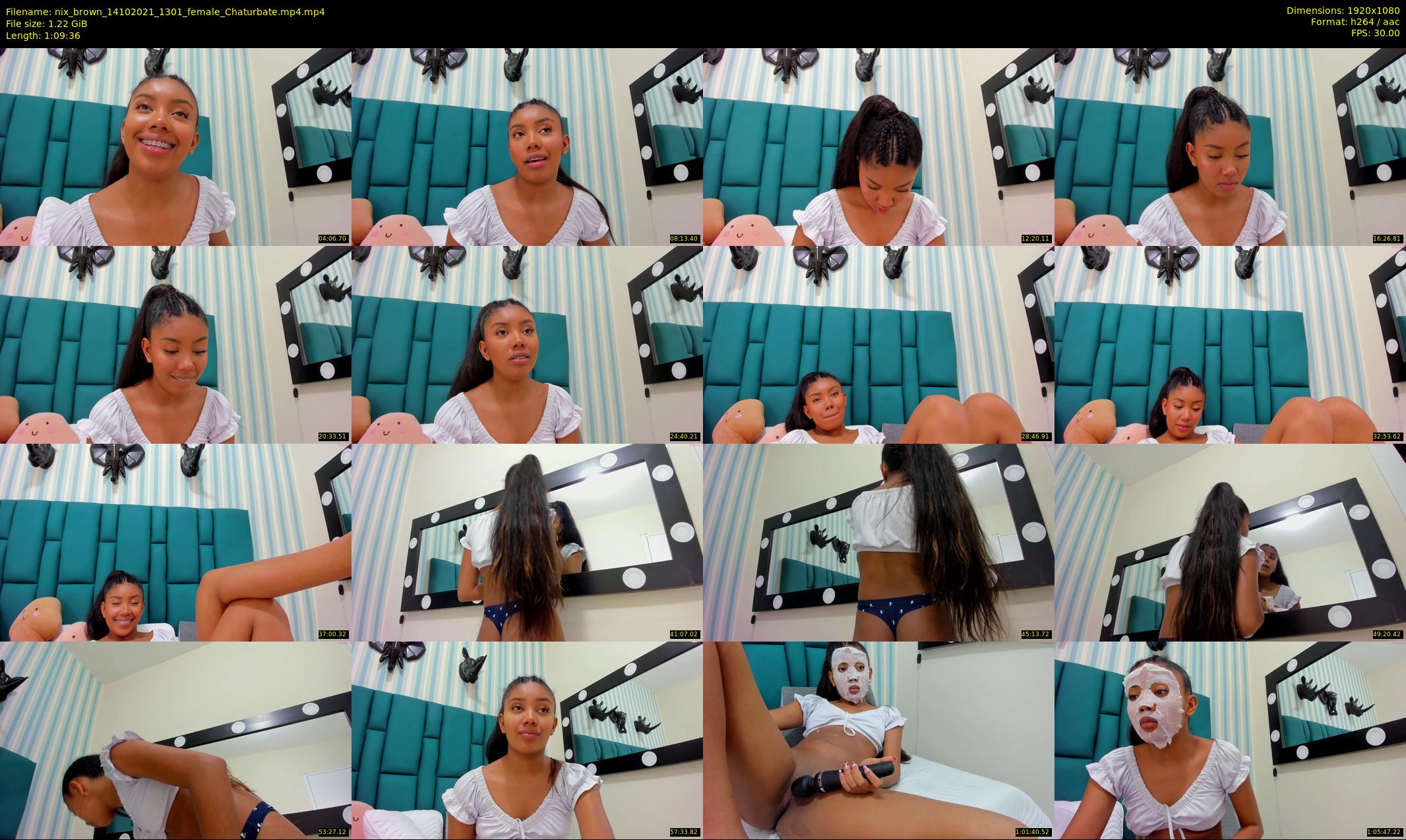 nix_brown — 70 minute Chaturbate female cam show recording, 1080p, Oct 14, 2021