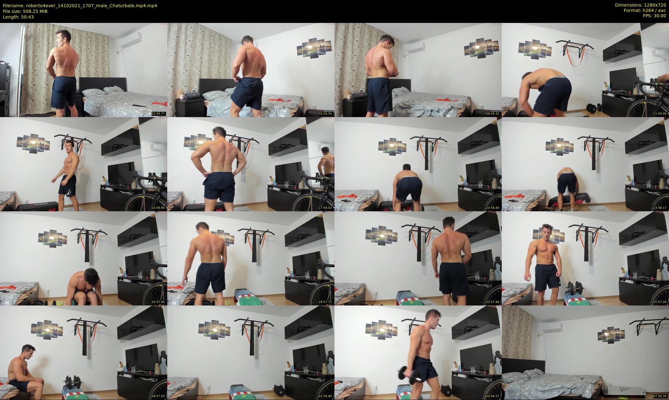 roberto4ever — 51 minute Chaturbate male cam show recording, 720p, Oct 14, 2021