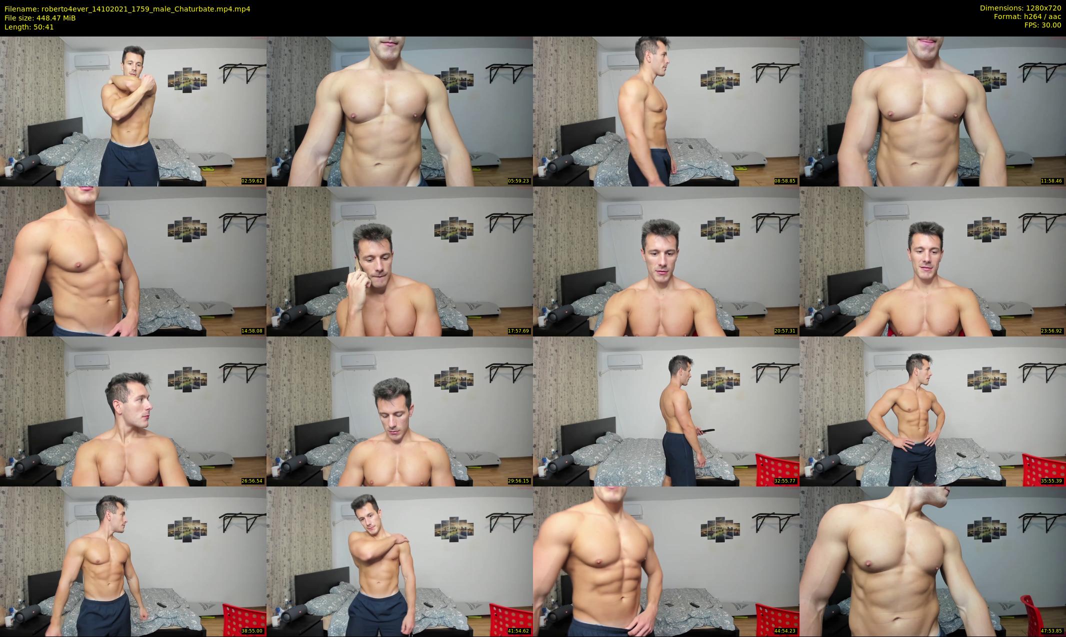 roberto4ever — 51 minute Chaturbate male cam show recording, 720p, Oct 14, 2021