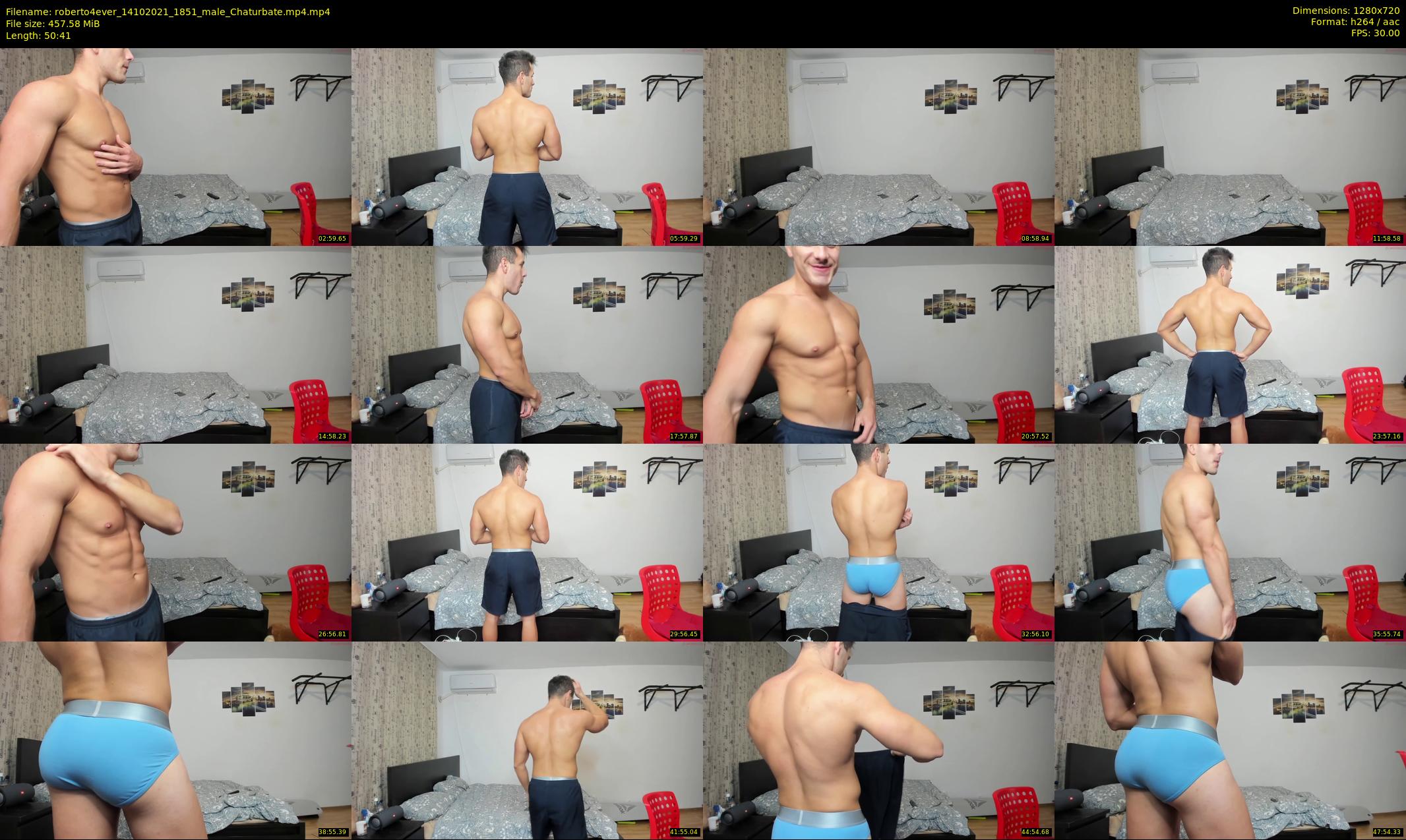 roberto4ever — 51 minute Chaturbate male cam show recording, 720p, Oct 14, 2021