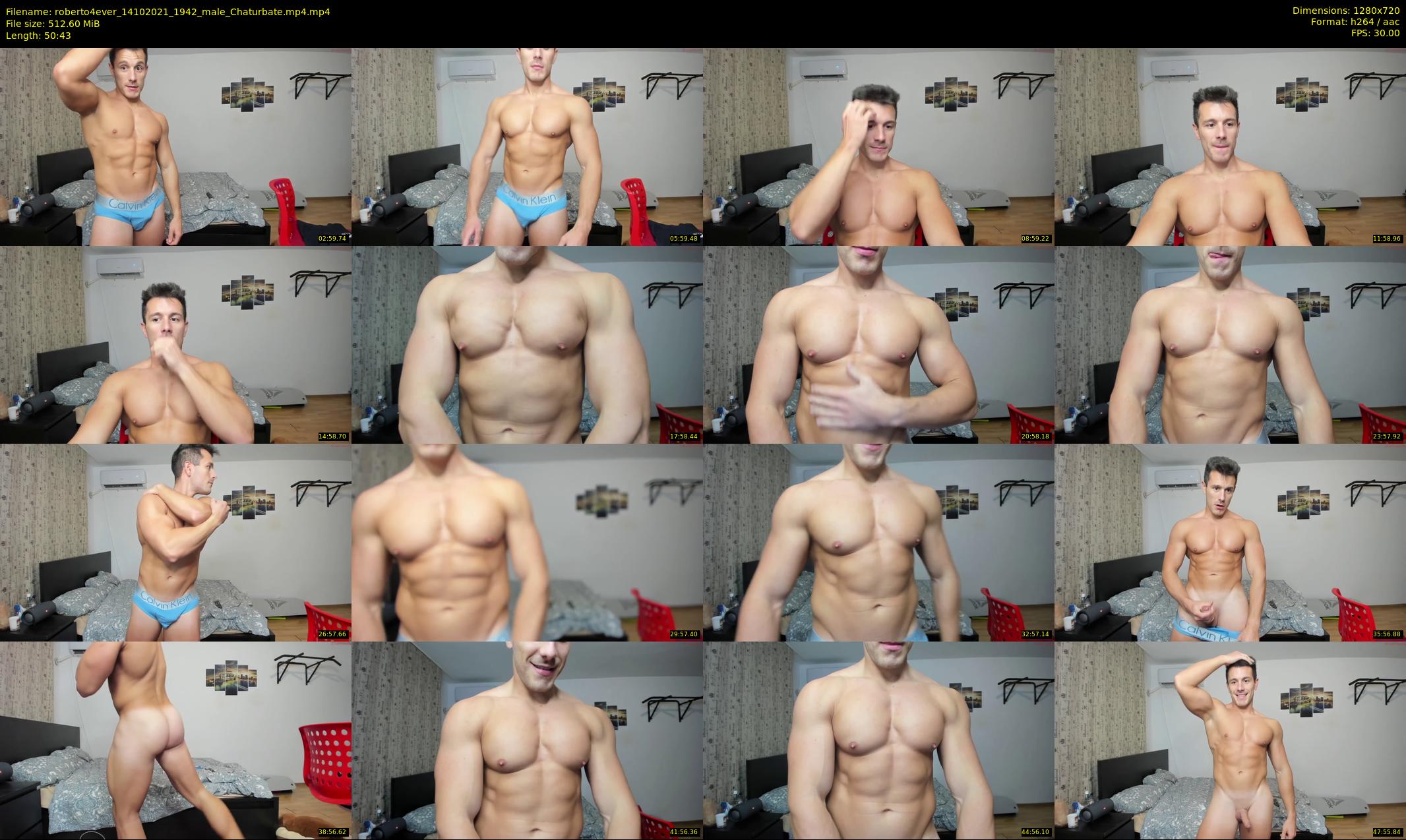 roberto4ever — 51 minute Chaturbate male cam show recording, 720p, Oct 14, 2021