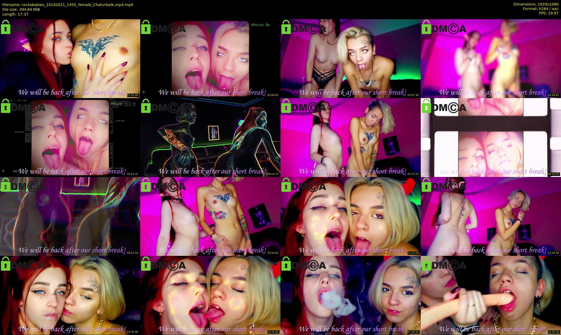 rocksbabies — 18 minute Chaturbate female cam show recording, 1080p, Oct 14, 2021