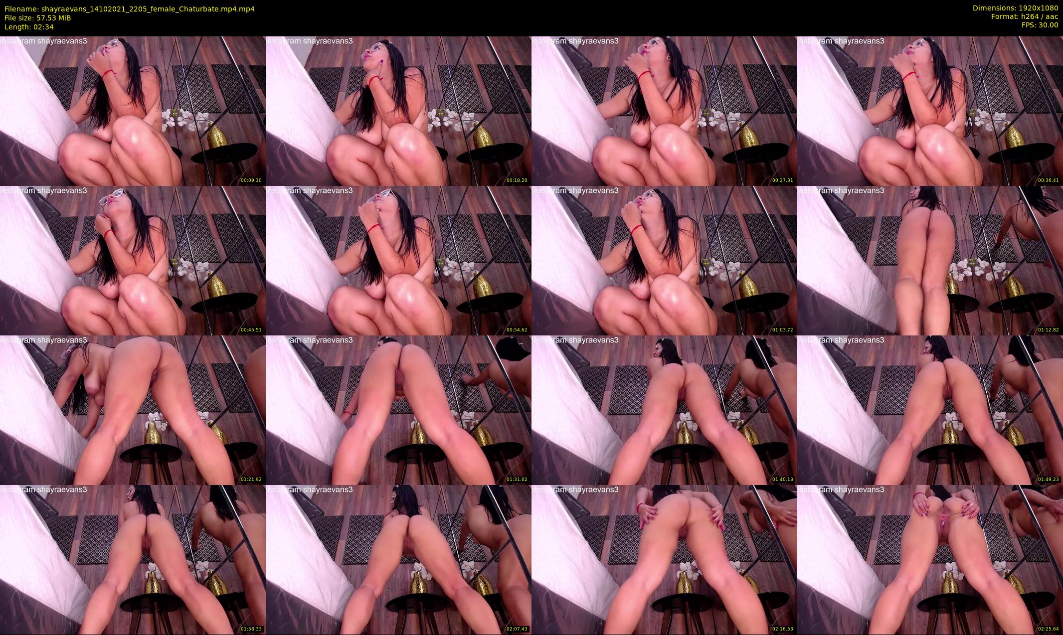shayraevans — 3 minute Chaturbate female cam show recording, 1080p, Oct 14, 2021