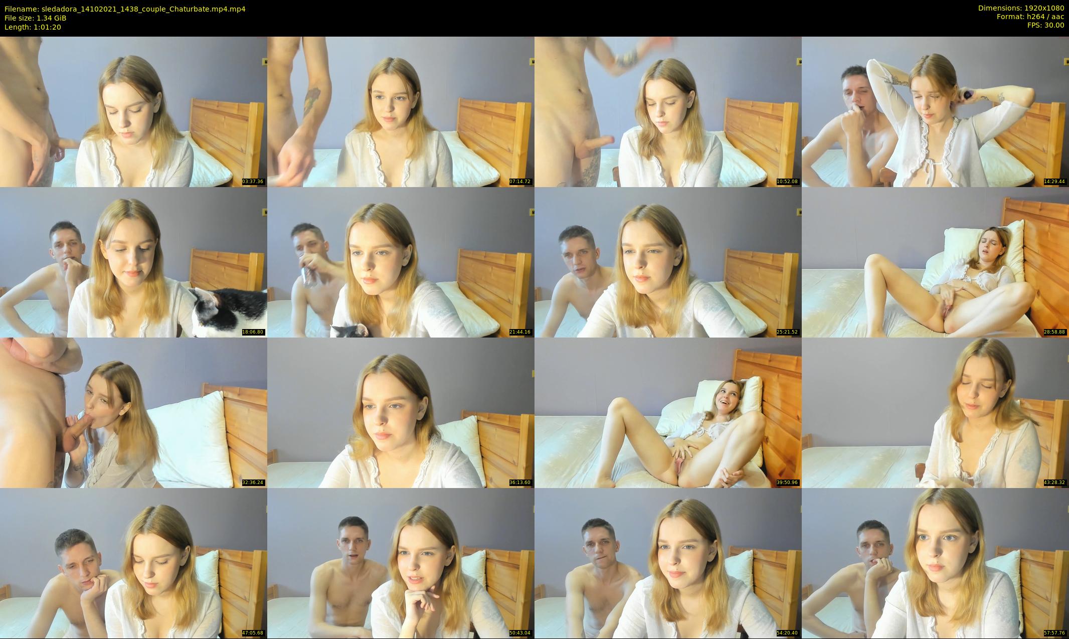 sledadora — 62 minute Chaturbate couple cam show recording, 1080p, Oct 14, 2021