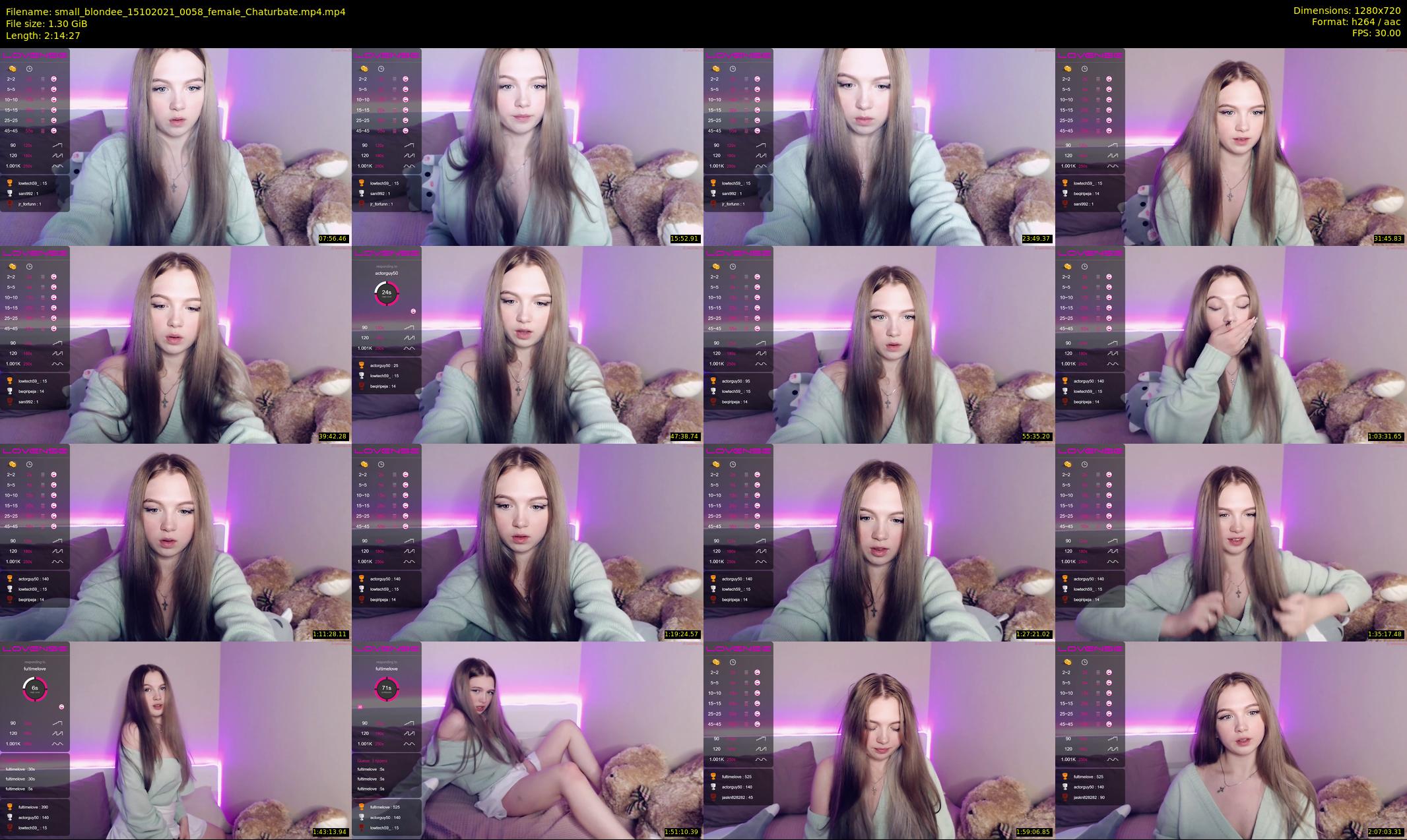 small_blondee — 135 minute Chaturbate female cam show recording, 720p, Oct 15, 2021