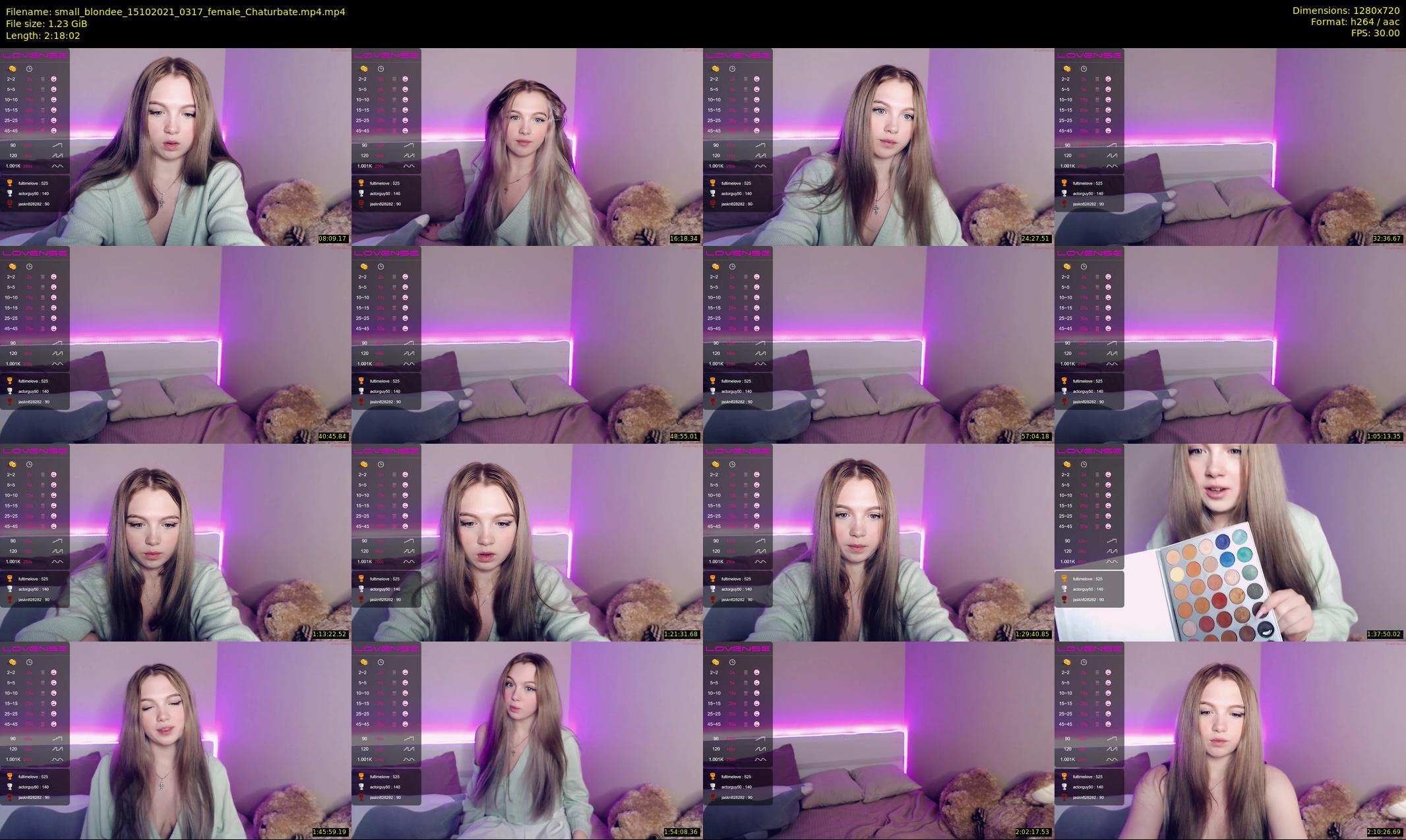 small_blondee — 139 minute Chaturbate female cam show recording, 720p, Oct 15, 2021