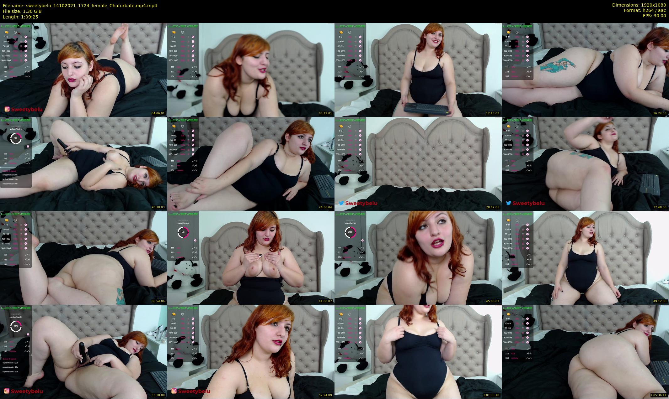 sweetybelu — 70 minute Chaturbate female cam show recording, 1080p, Oct 14, 2021