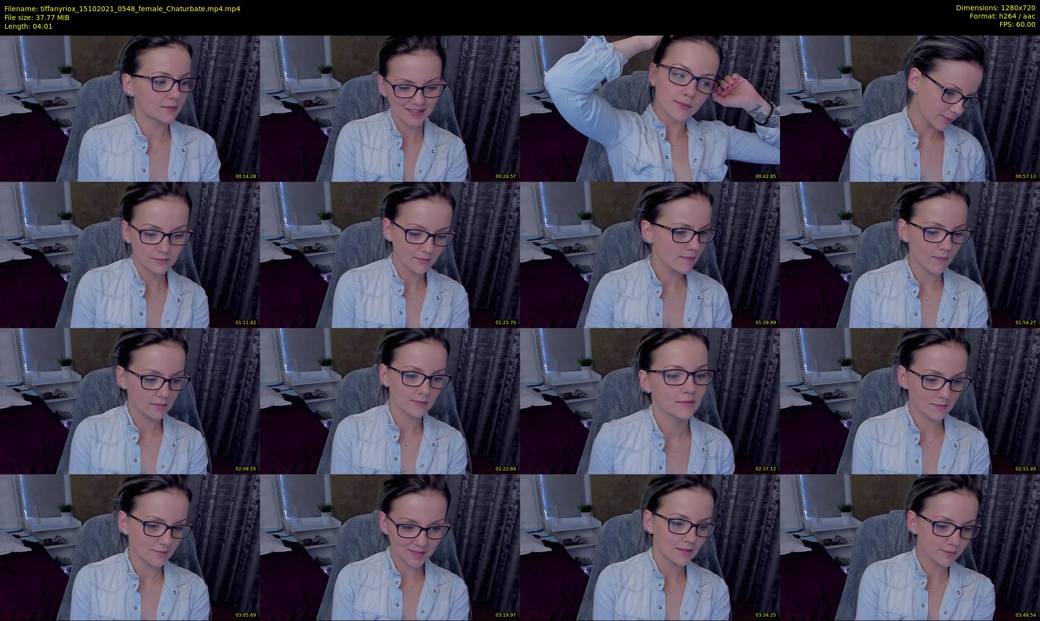 tiffanyriox — 5 minute Chaturbate female cam show recording, 720p, Oct 15, 2021
