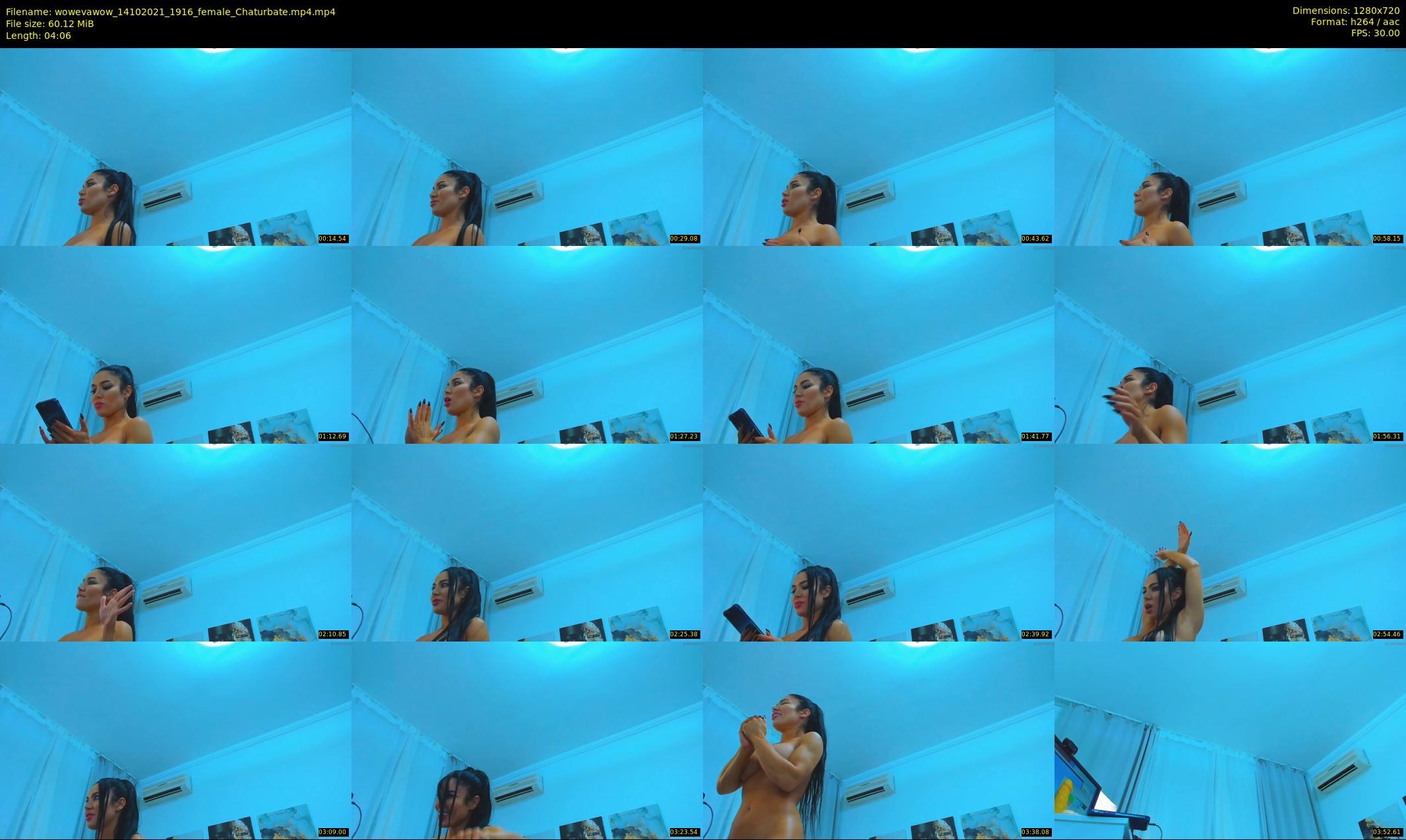 wowevawow — 5 minute Chaturbate female cam show recording, 720p, Oct 14, 2021