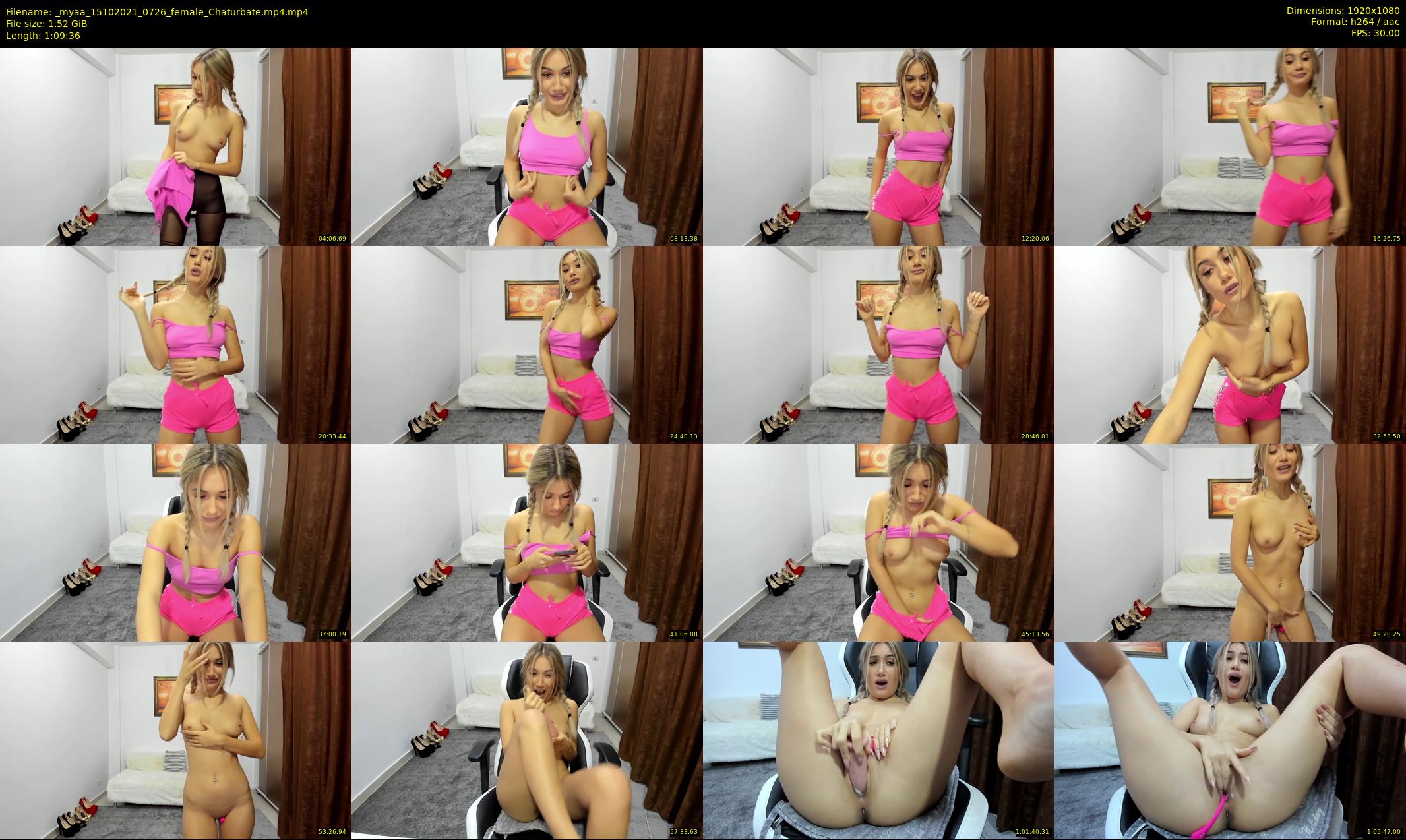 _myaa — 70 minute Chaturbate female cam show recording, 1080p, Oct 15, 2021