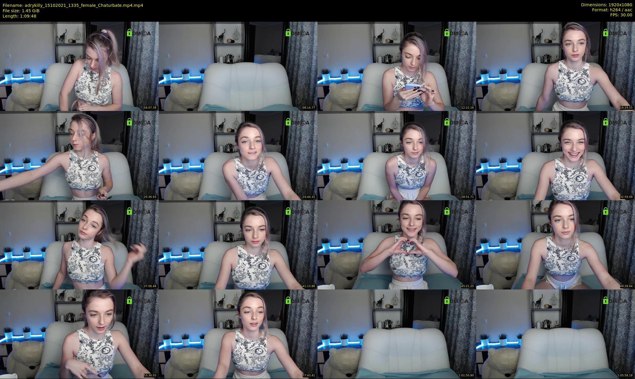 adrykilly — 70 minute Chaturbate female cam show recording, 1080p, Oct 15, 2021