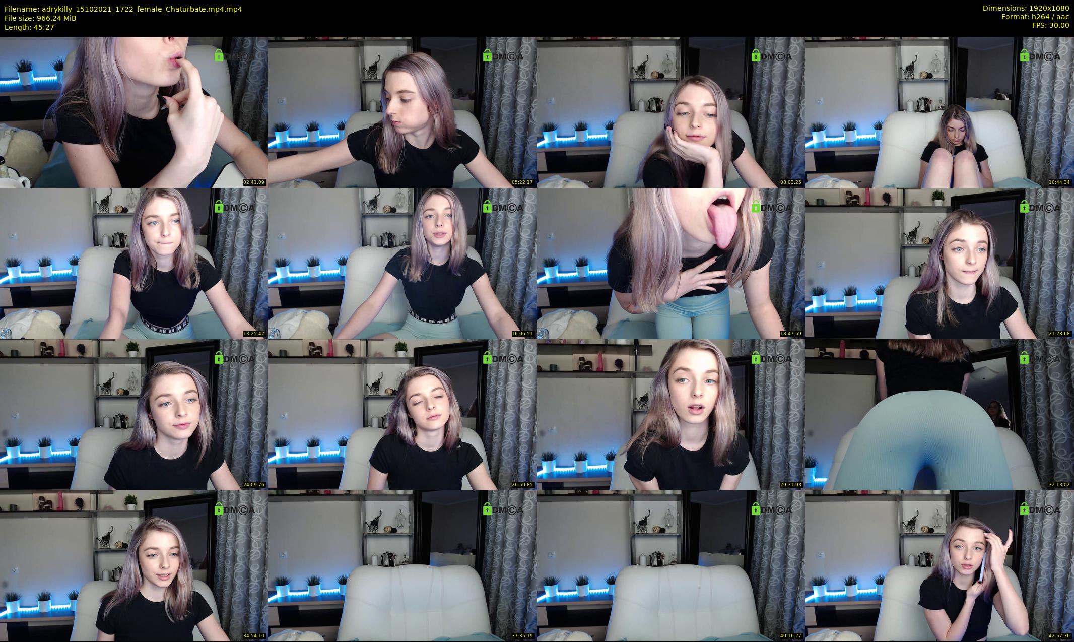 adrykilly — 46 minute Chaturbate female cam show recording, 1080p, Oct 15, 2021
