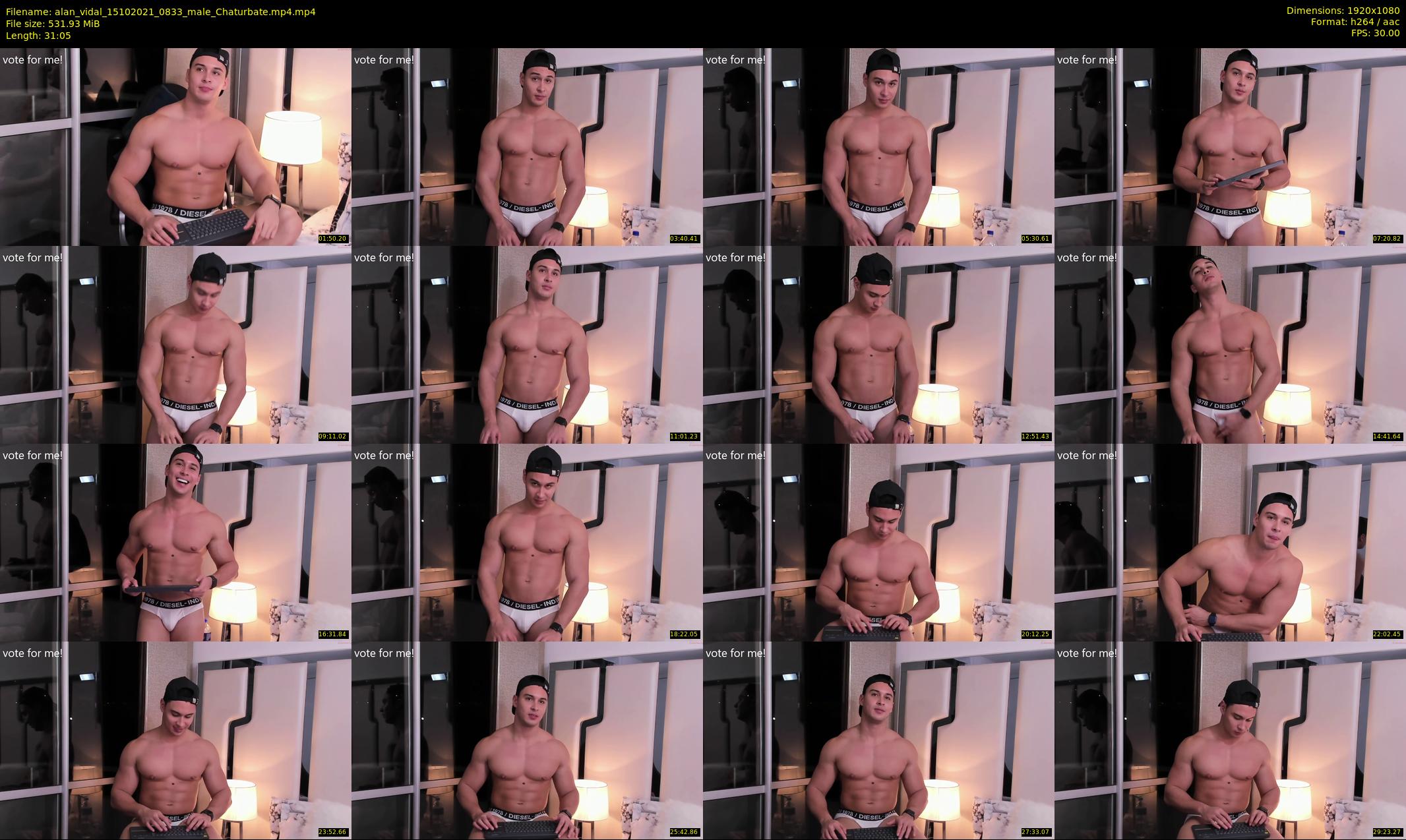 alan_vidal — 32 minute Chaturbate male cam show recording, 1080p, Oct 15, 2021