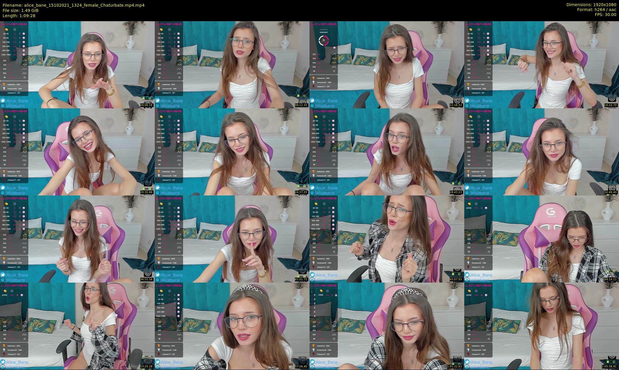 alice_bane — 70 minute Chaturbate female cam show recording, 1080p, Oct 15, 2021