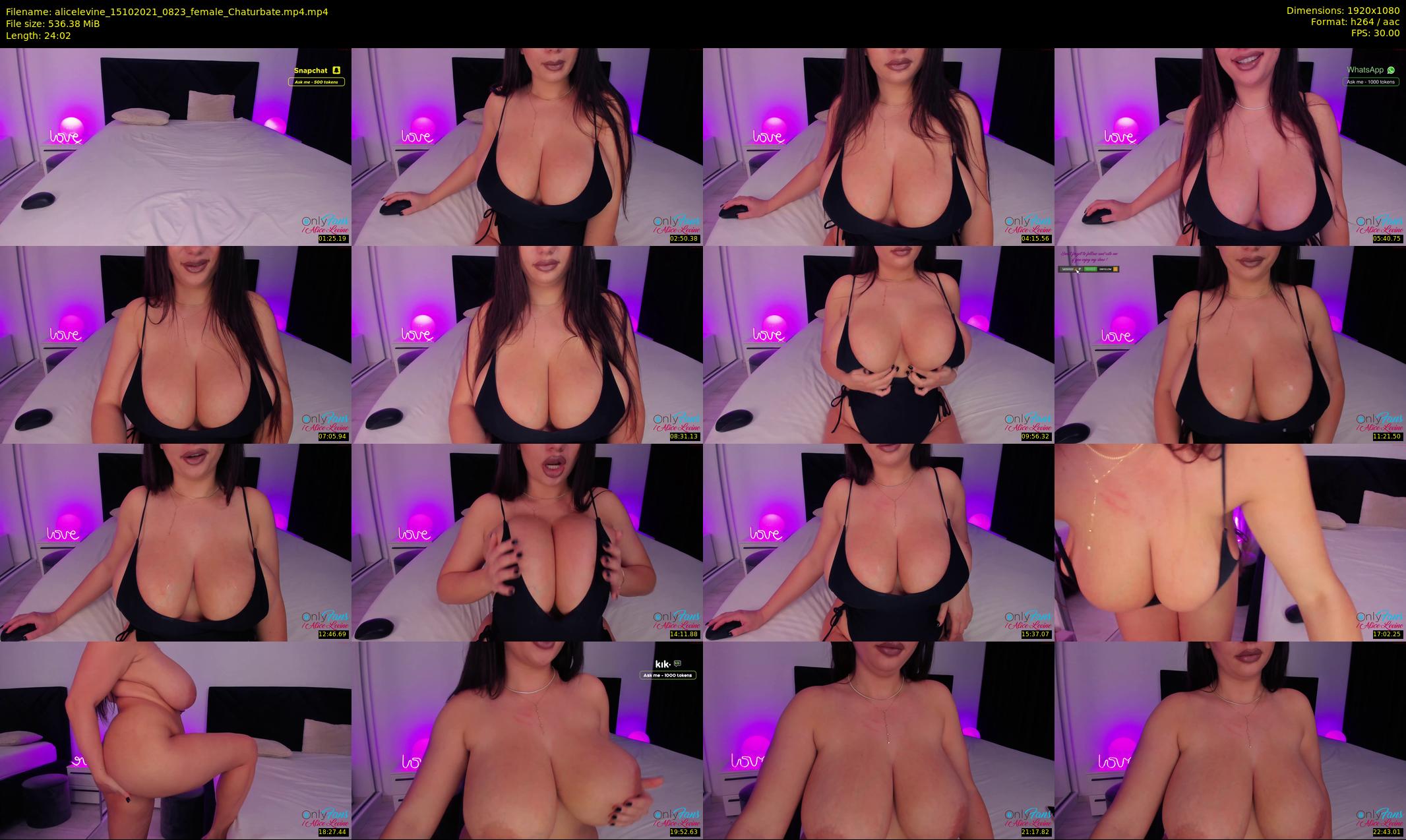 alicelevine — 25 minute Chaturbate female cam show recording, 1080p, Oct 15, 2021