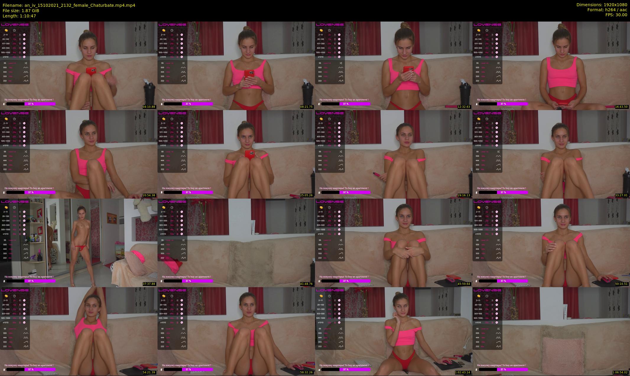 an_iv — 71 minute Chaturbate female cam show recording, 1080p, Oct 15, 2021
