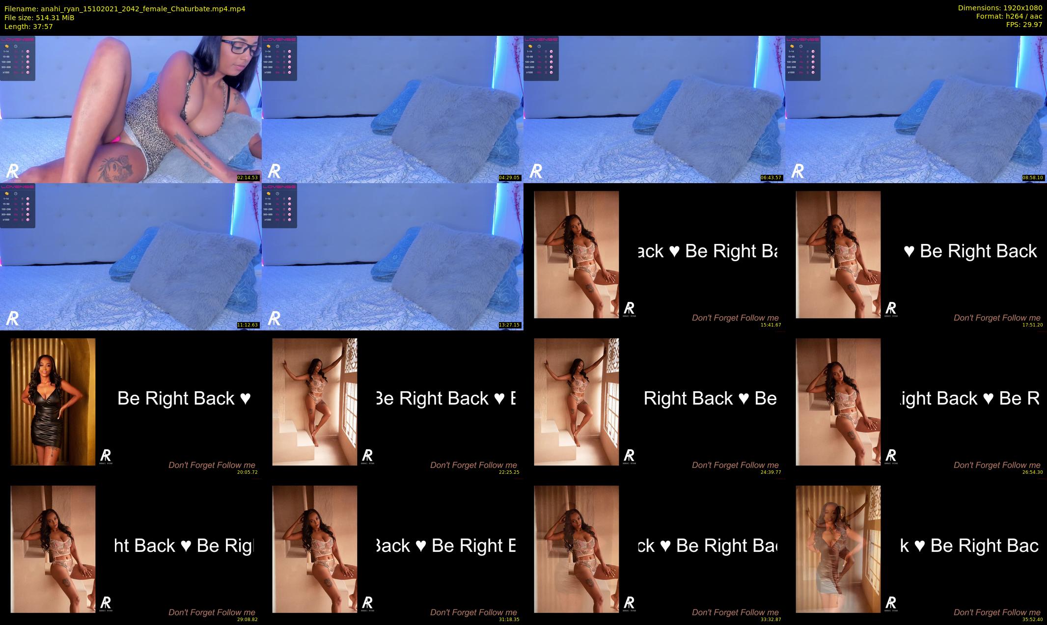 anahi_ryan — 38 minute Chaturbate female cam show recording, 1080p, Oct 15, 2021