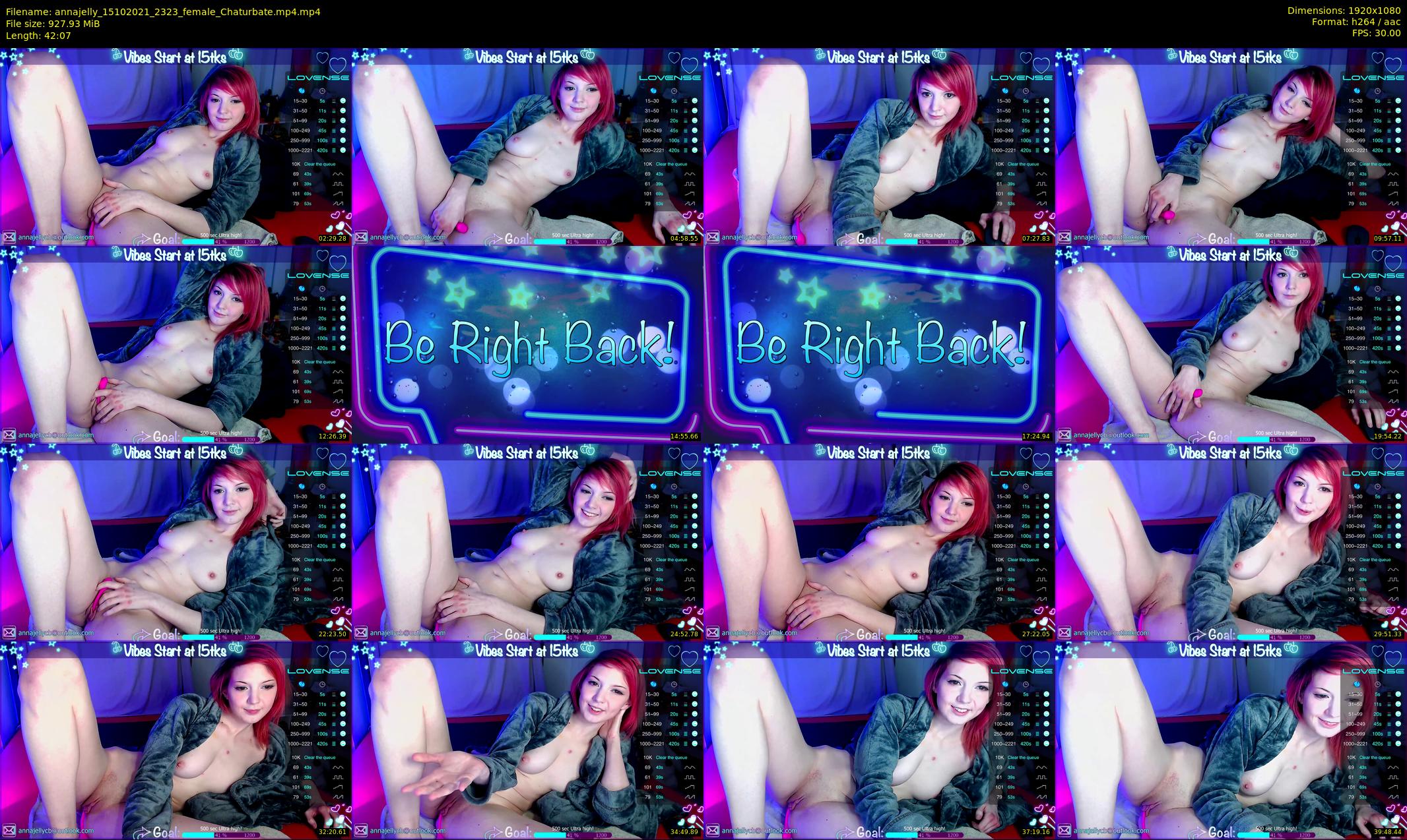 annajelly — 43 minute Chaturbate couple cam show recording, 1080p, Oct 15, 2021