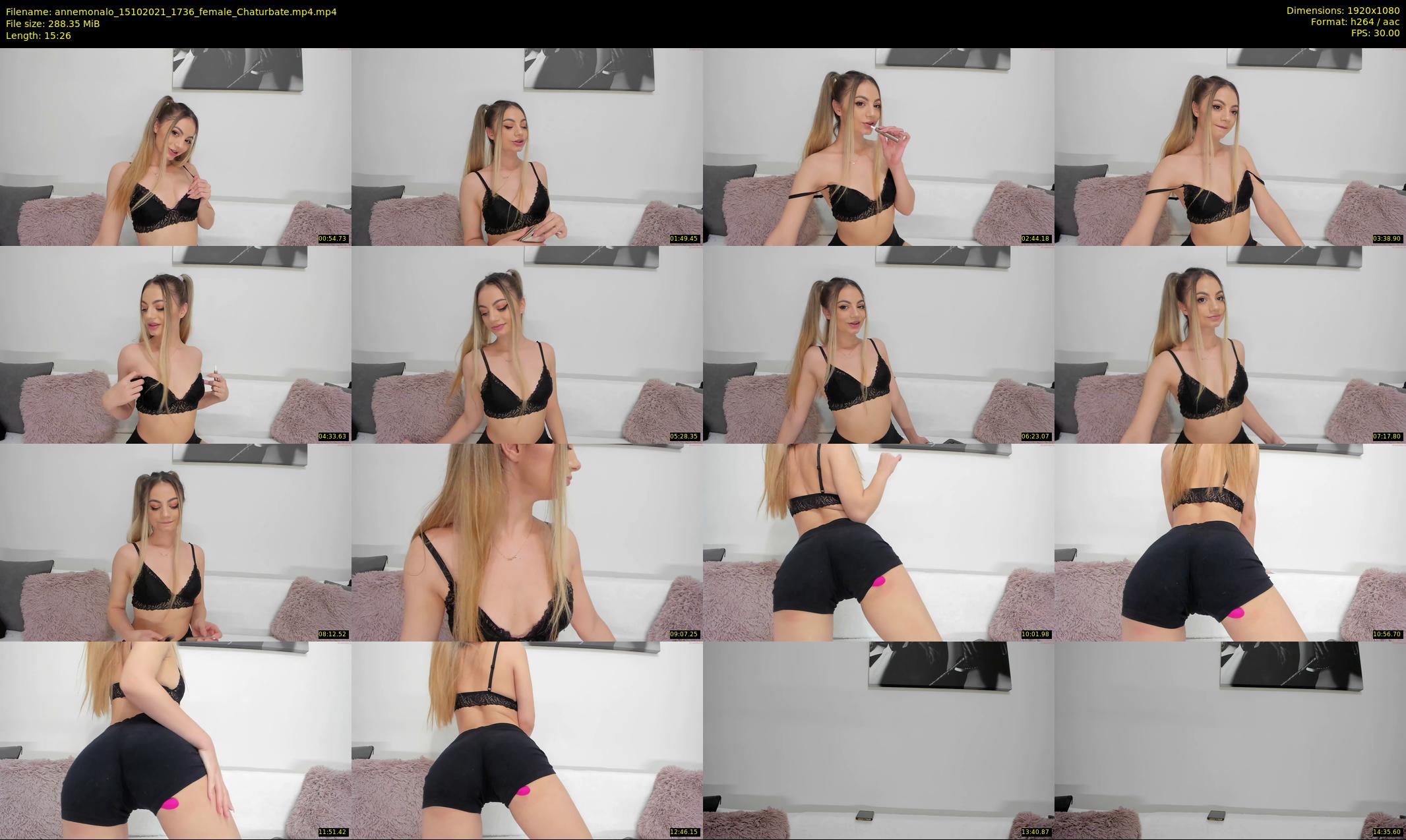 annemonalo — 16 minute Chaturbate female cam show recording, 1080p, Oct 15, 2021