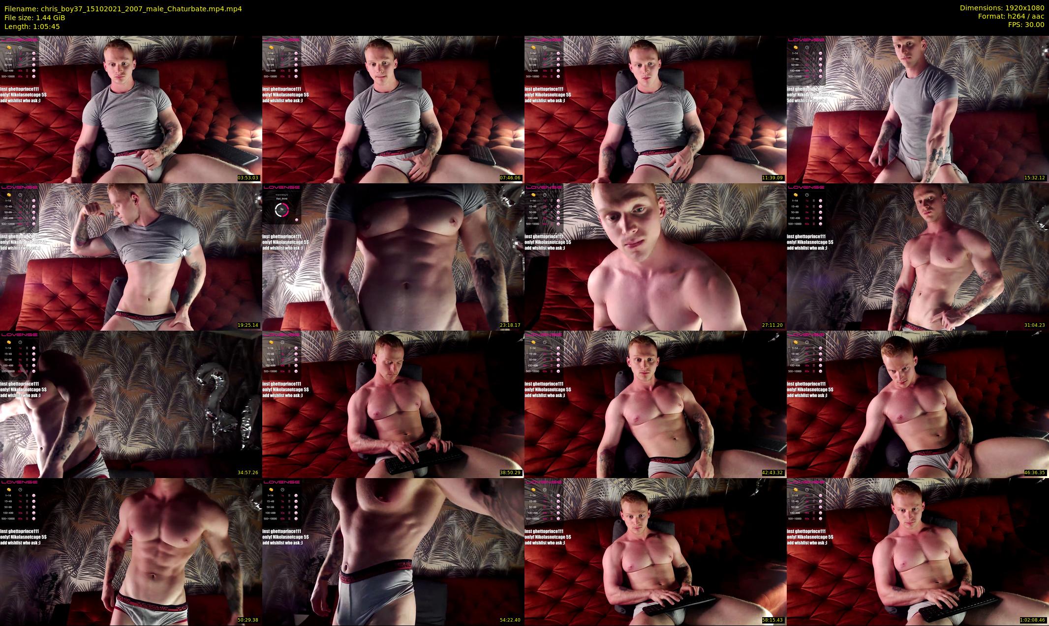 chris_boy37 — 66 minute Chaturbate male cam show recording, 1080p, Oct 15, 2021