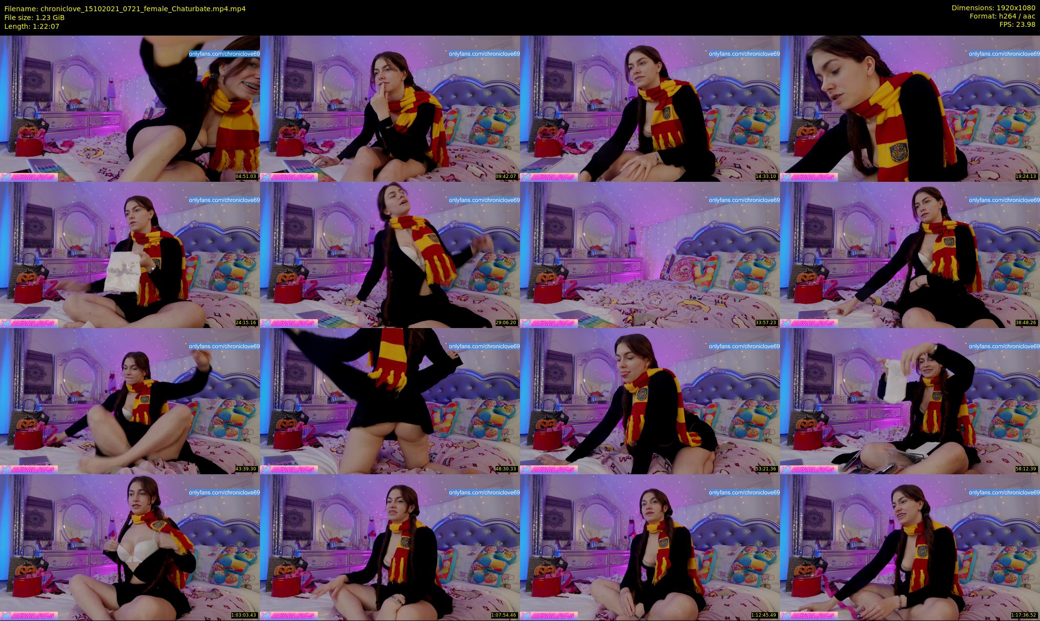 chroniclove — 83 minute Chaturbate female cam show recording, 1080p, Oct 15, 2021