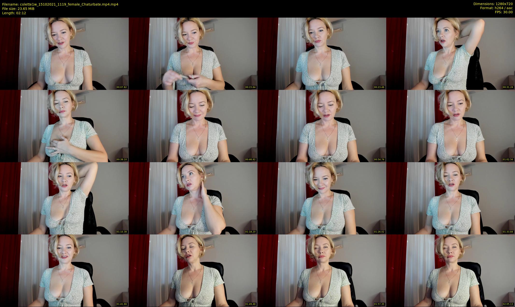 colette1w — 3 minute Chaturbate female cam show recording, 720p, Oct 15, 2021