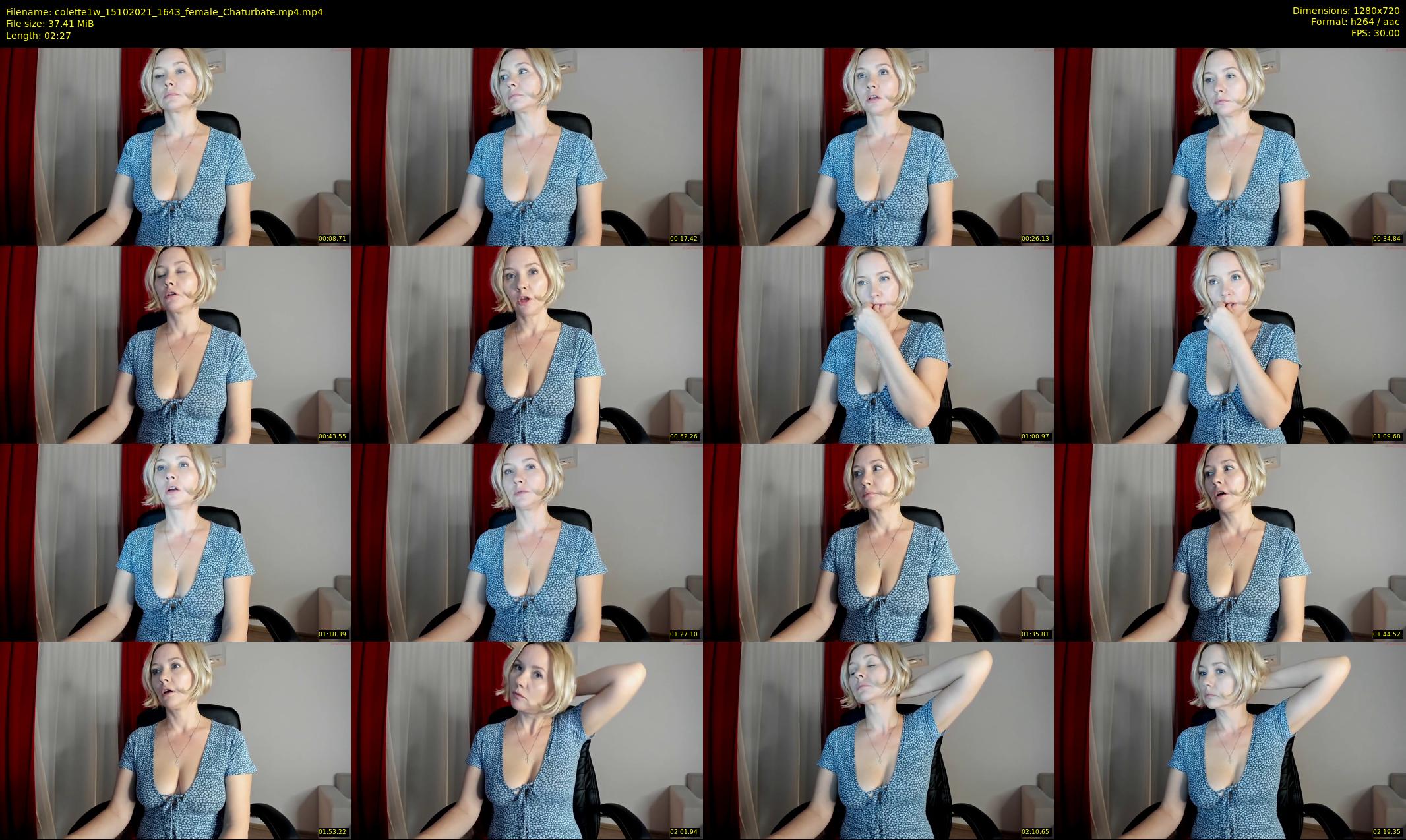 colette1w — 3 minute Chaturbate female cam show recording, 720p, Oct 15, 2021