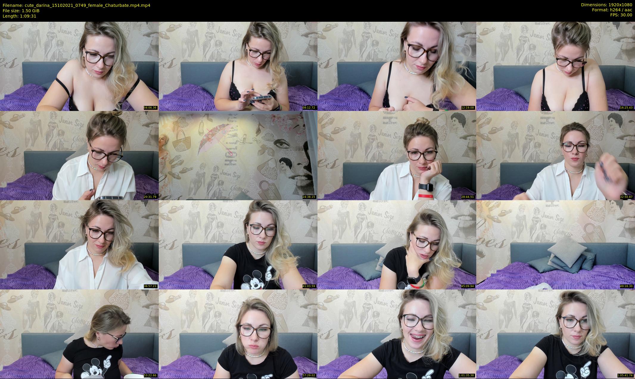 cute_darina — 70 minute Chaturbate female cam show recording, 1080p, Oct 15, 2021
