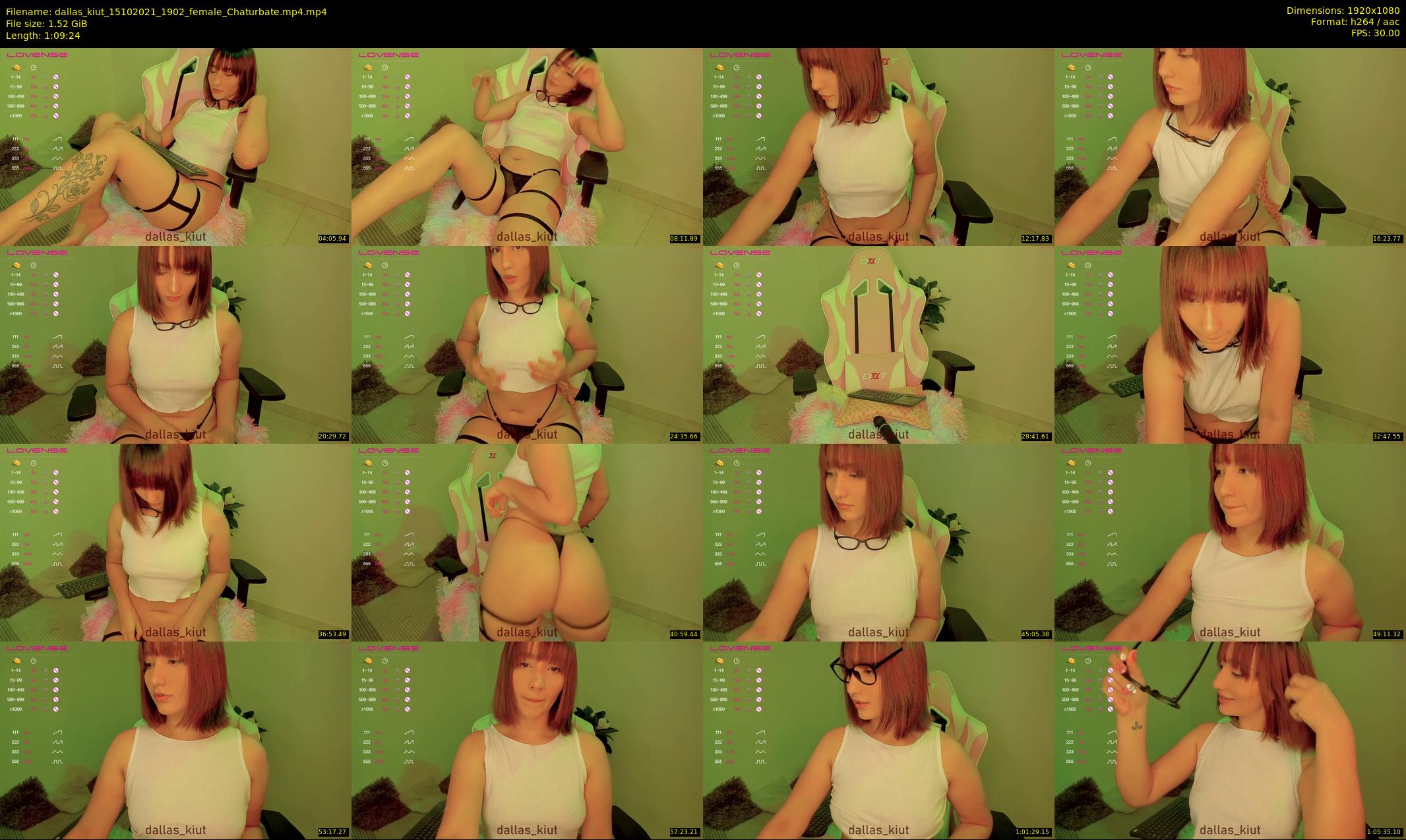 dallas_kiut — 70 minute Chaturbate female cam show recording, 1080p, Oct 15, 2021