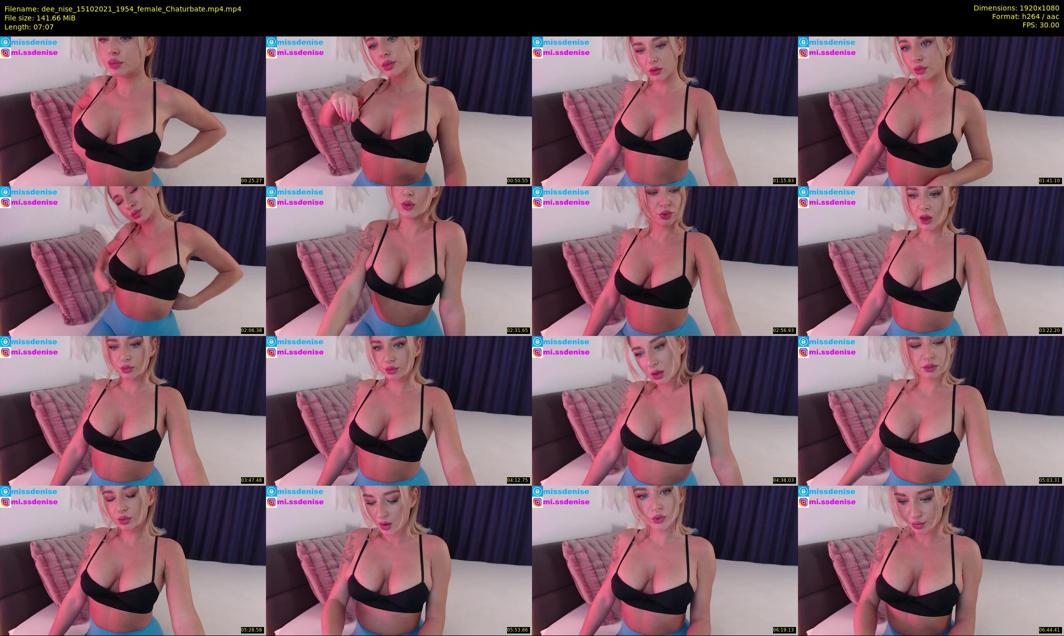 dee_nise — 8 minute Chaturbate female cam show recording, 1080p, Oct 15, 2021